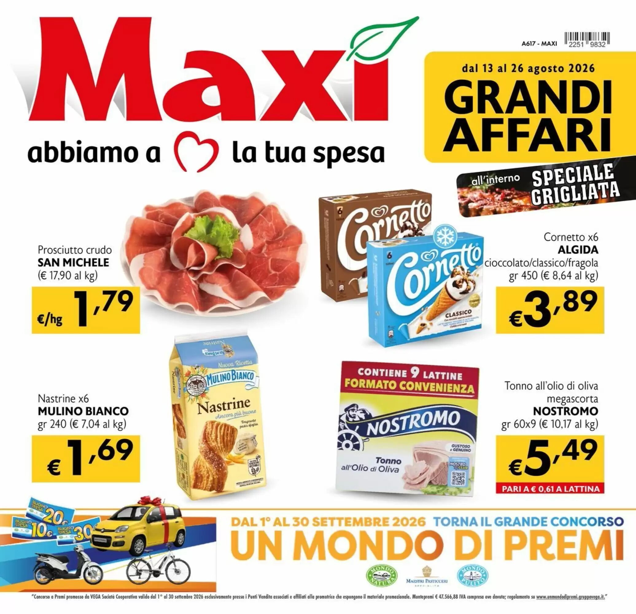 Volantino promozionale Maxi Supermercati valide dal 13/08/2026 - Pagina 1.