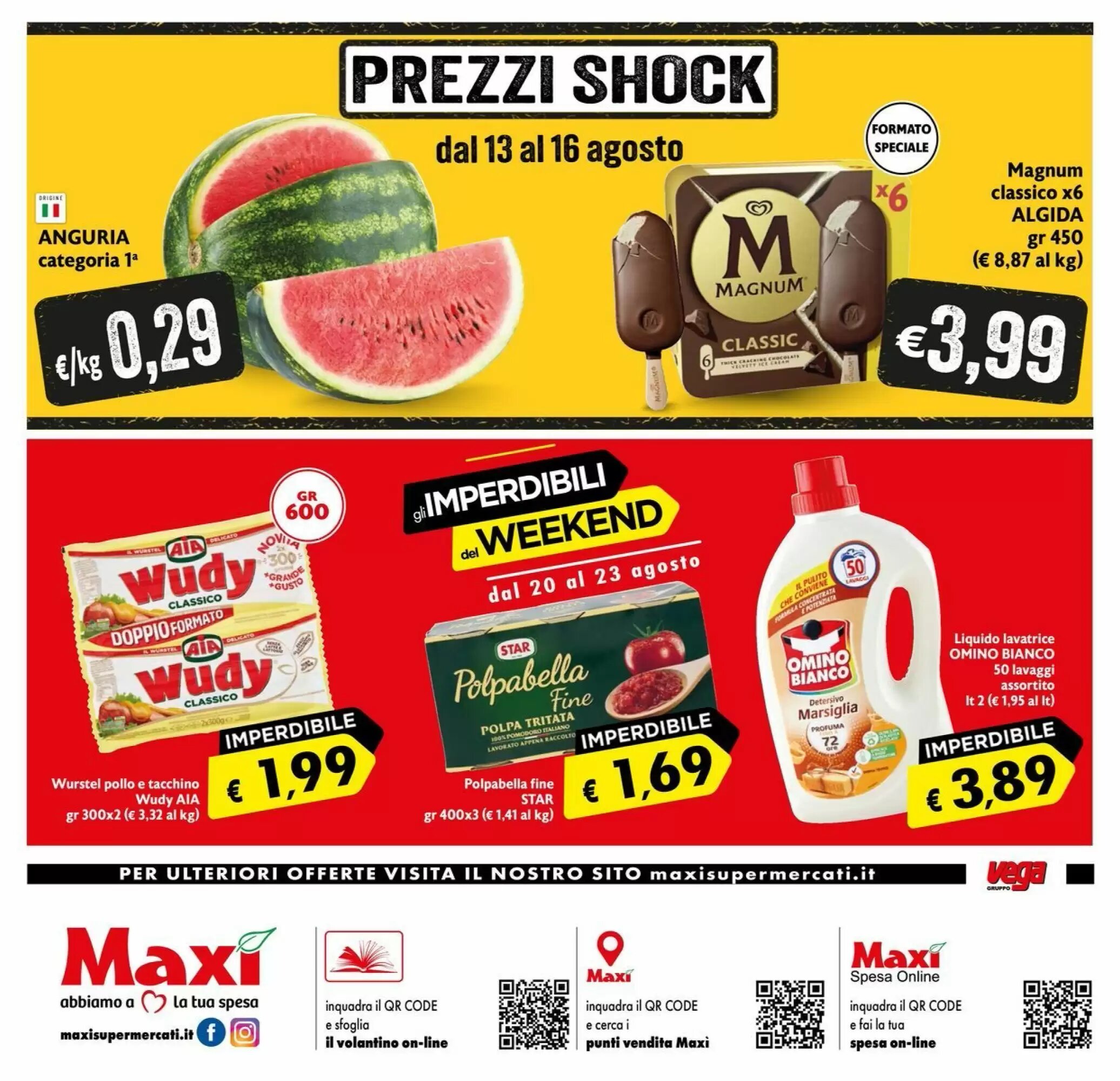 Volantino promozionale Maxi Supermercati  valide dal 13/08/2026 - Pagina 12.