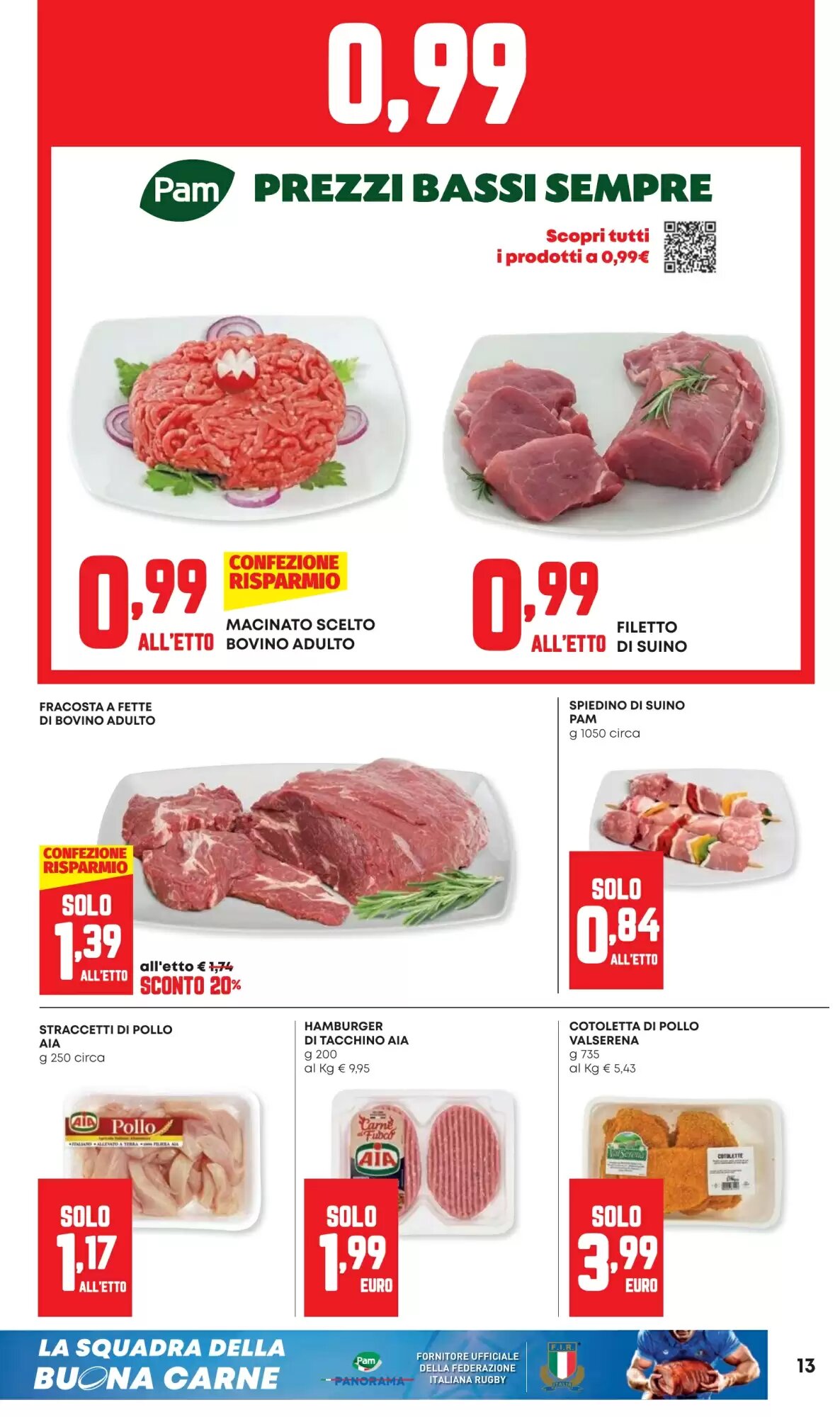 Volantino promozionale Pam  valide dal 13/08/2026 - Pagina 13.