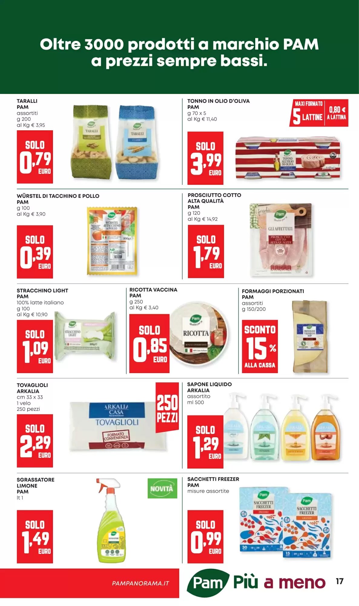 Volantino promozionale Pam  valide dal 13/08/2026 - Pagina 17.