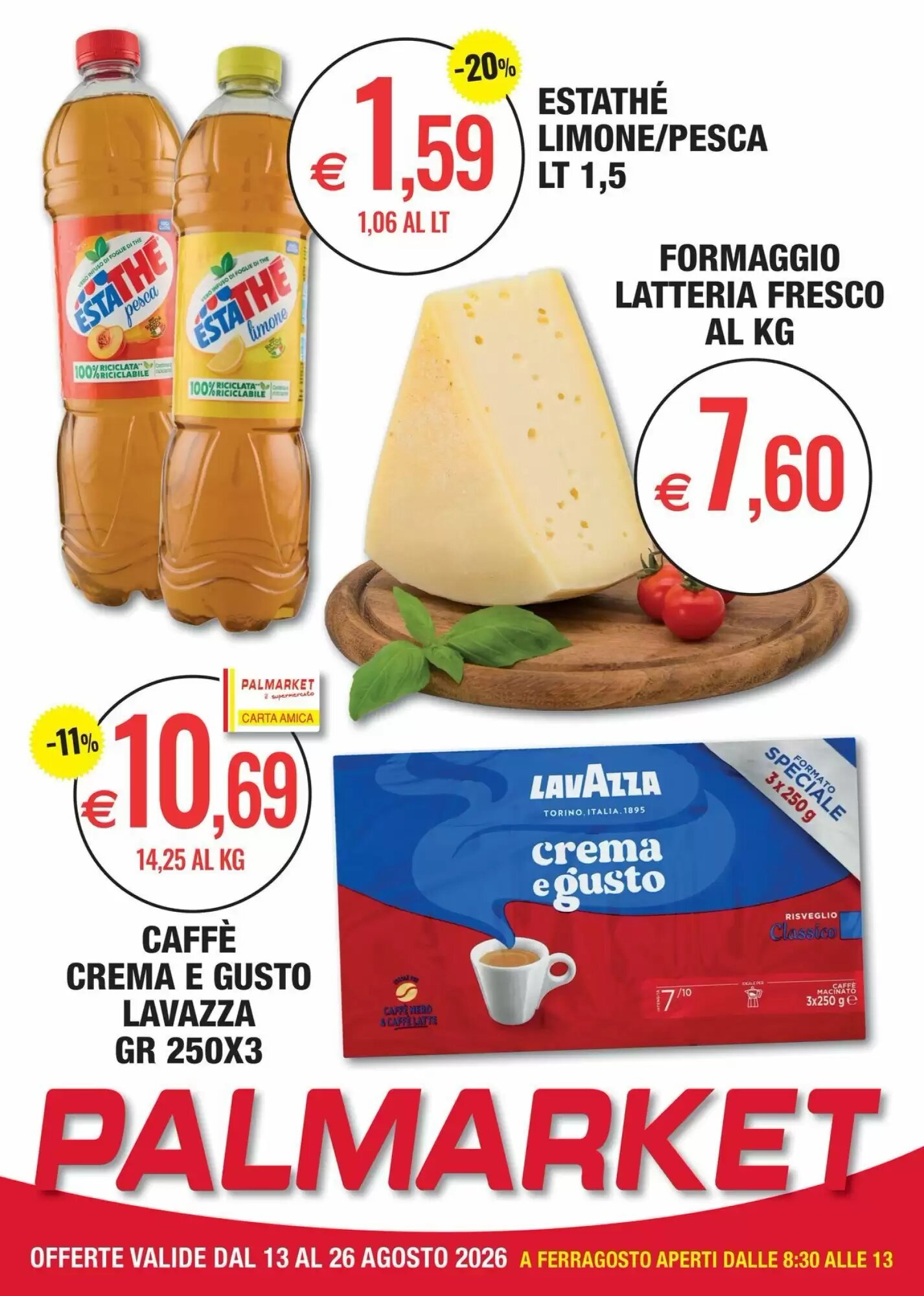 Volantino promozionale Palmarket valide dal 13/08/2026 - Pagina 1.