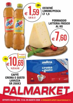 Volantino promozionale Palmarket  valide dal 13/08/2026