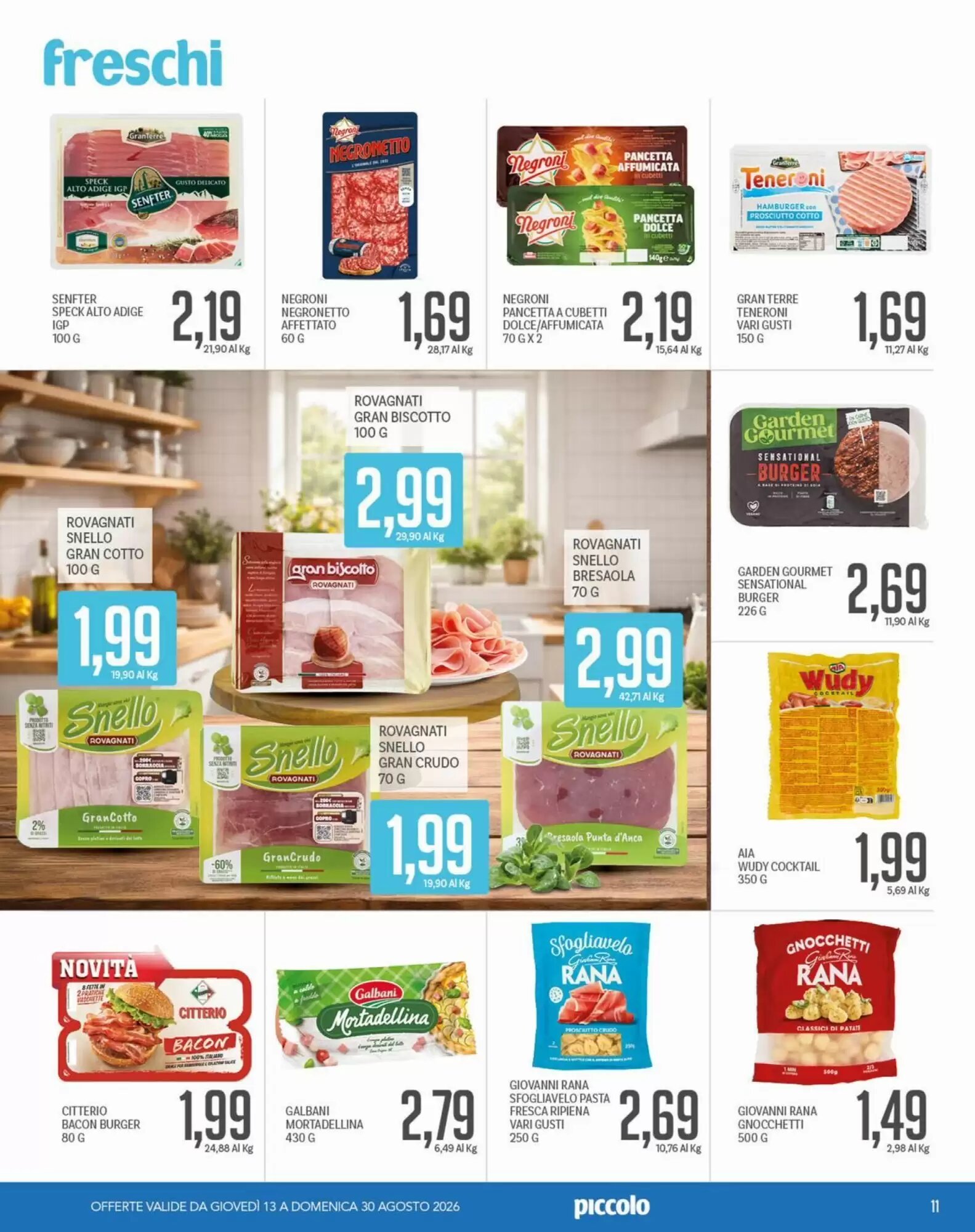 Volantino promozionale Supermercati Piccolo  valide dal 13/08/2026 - Pagina 11.