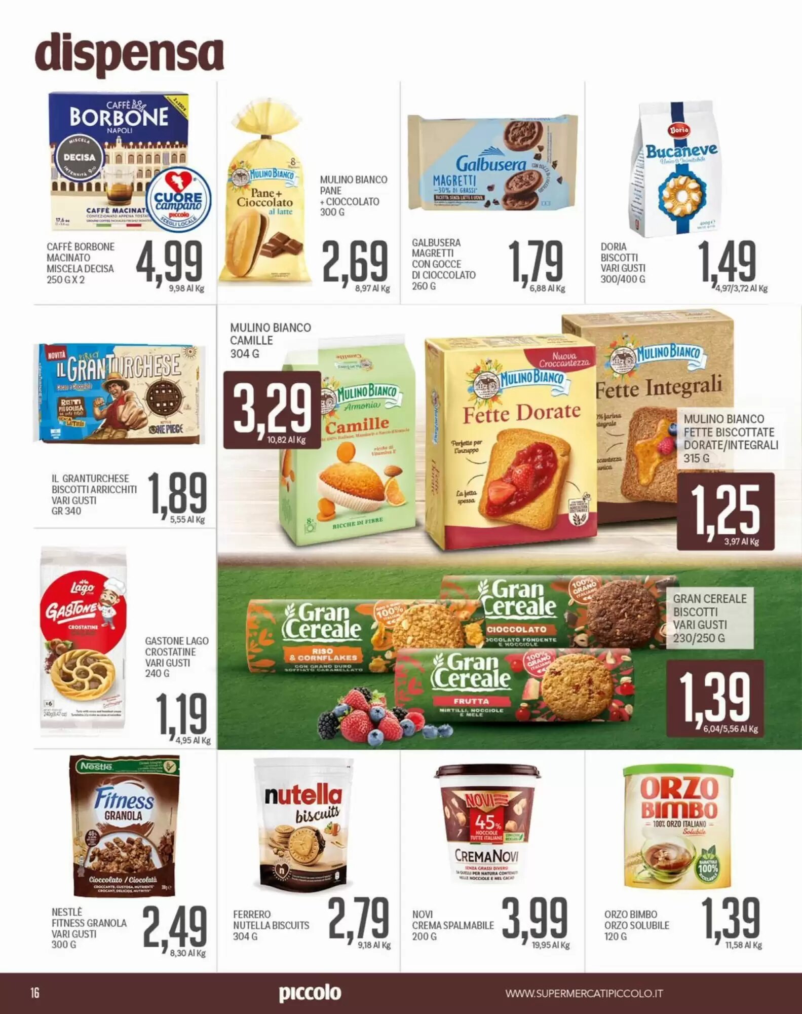 Volantino promozionale Supermercati Piccolo  valide dal 13/08/2026 - Pagina 16.