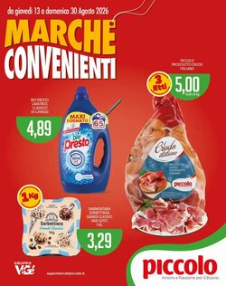 Volantino promozionale Supermercati Piccolo  valide dal 13/08/2026