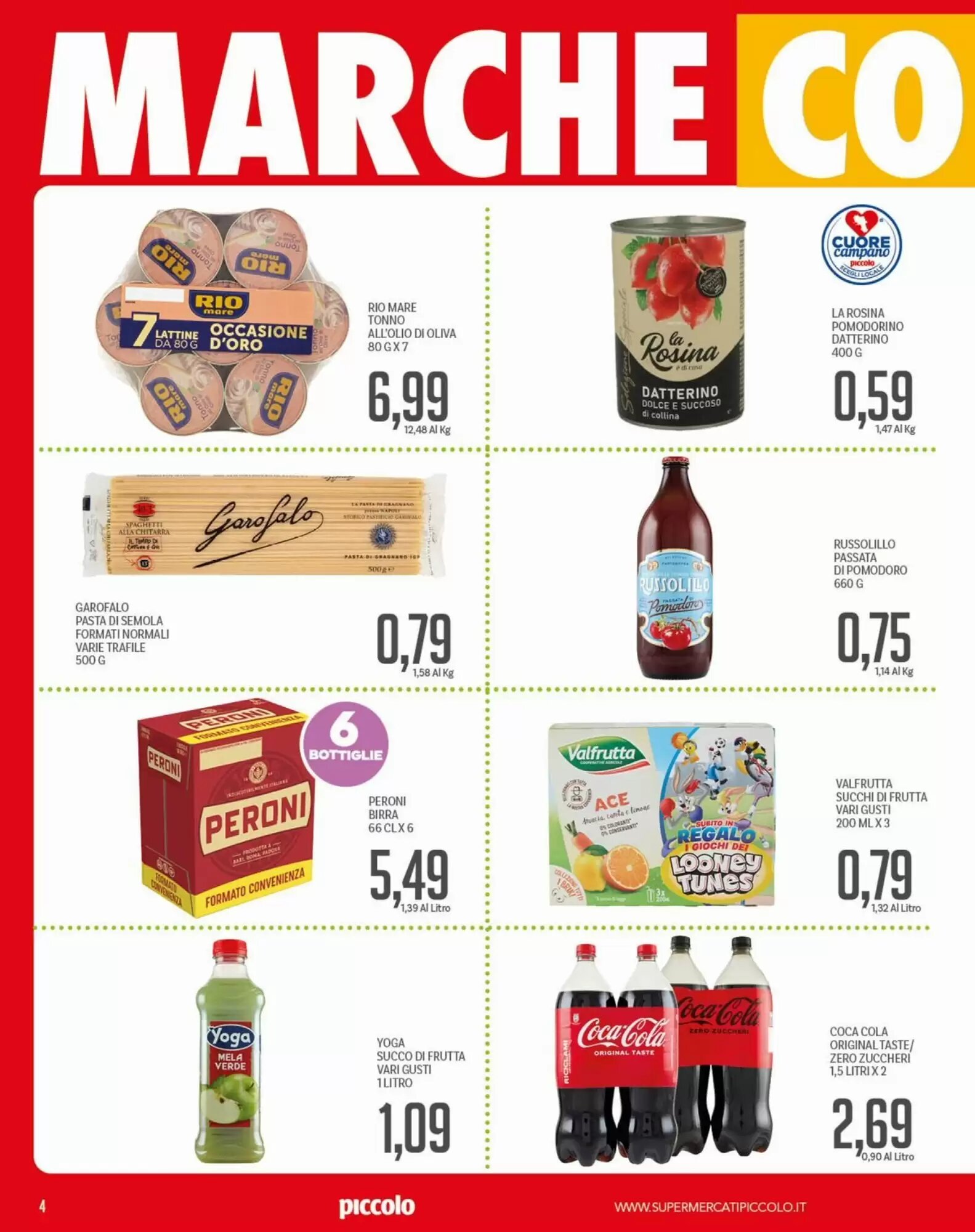Volantino promozionale Supermercati Piccolo  valide dal 13/08/2026 - Pagina 4.