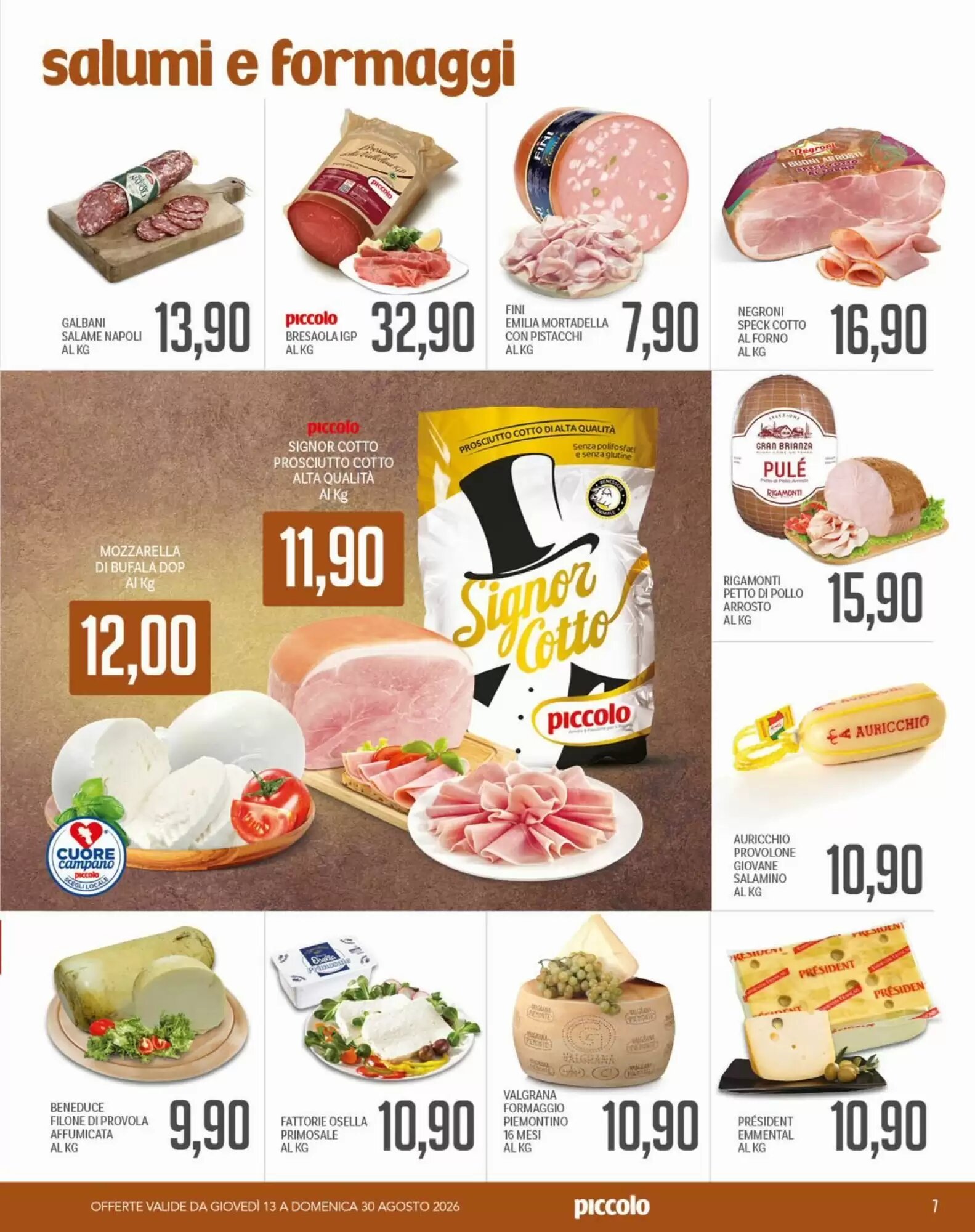 Volantino promozionale Supermercati Piccolo  valide dal 13/08/2026 - Pagina 7.
