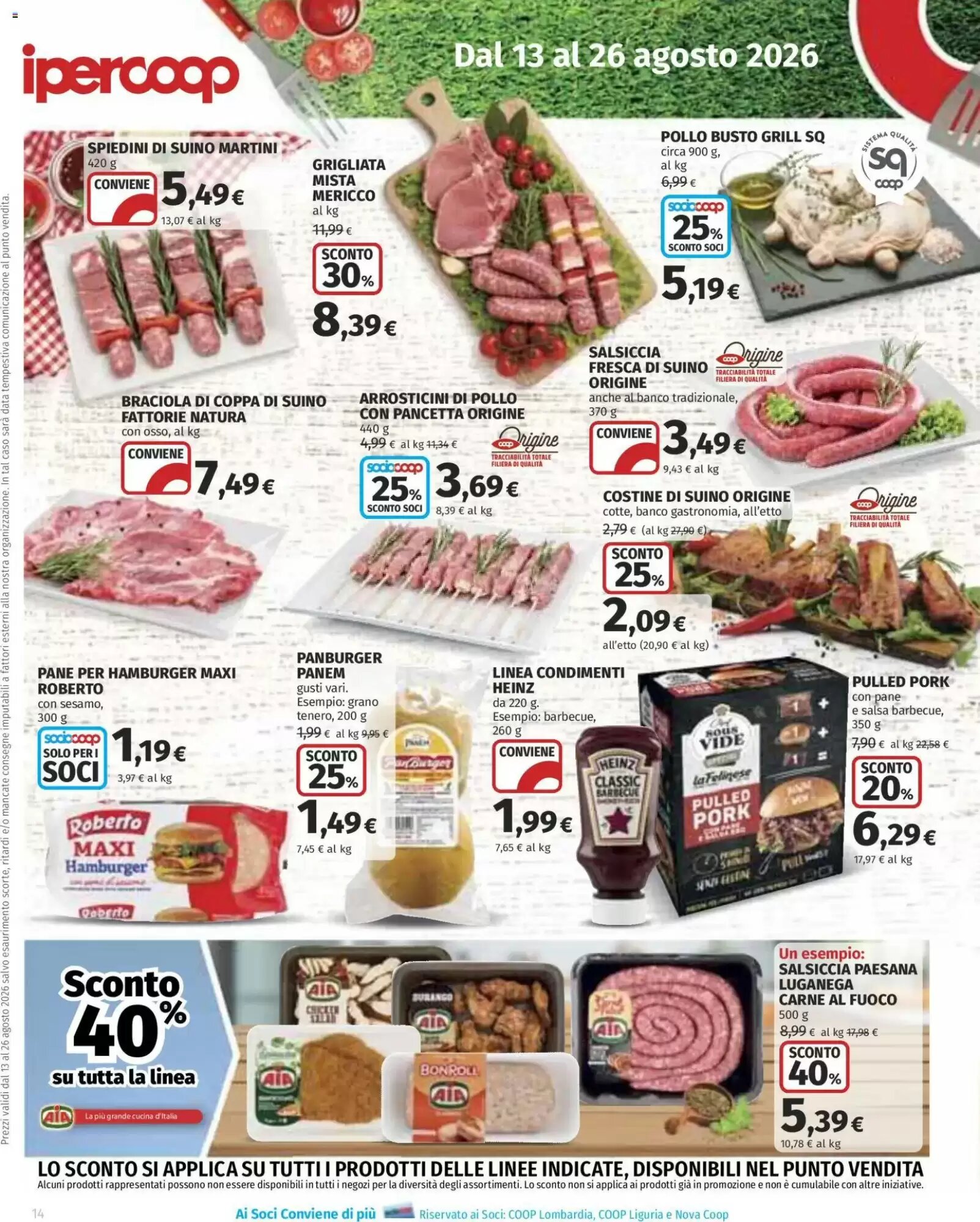 Volantino promozionale Ipercoop  valide dal 13/08/2026 - Pagina 14.