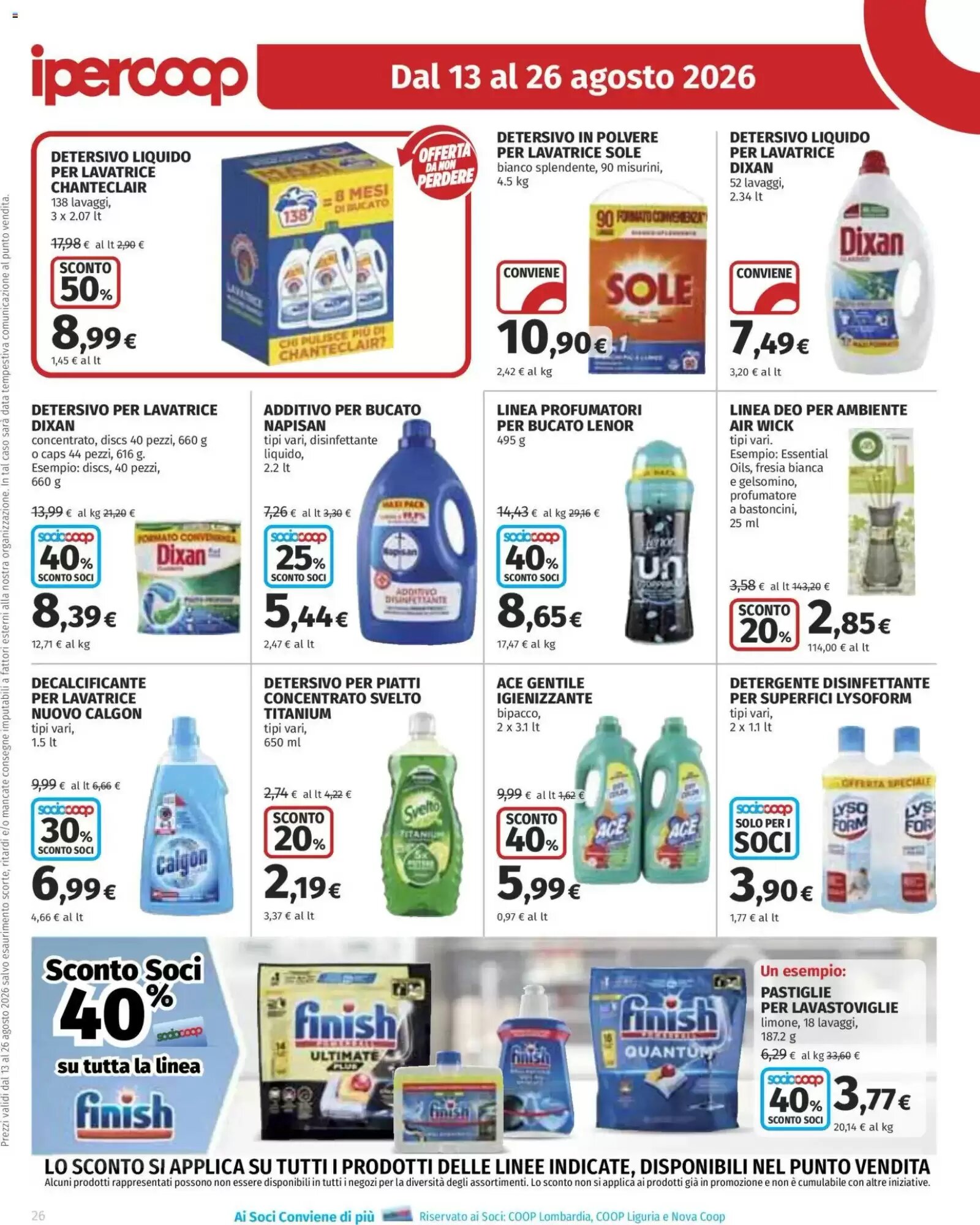 Volantino promozionale Ipercoop  valide dal 13/08/2026 - Pagina 26.