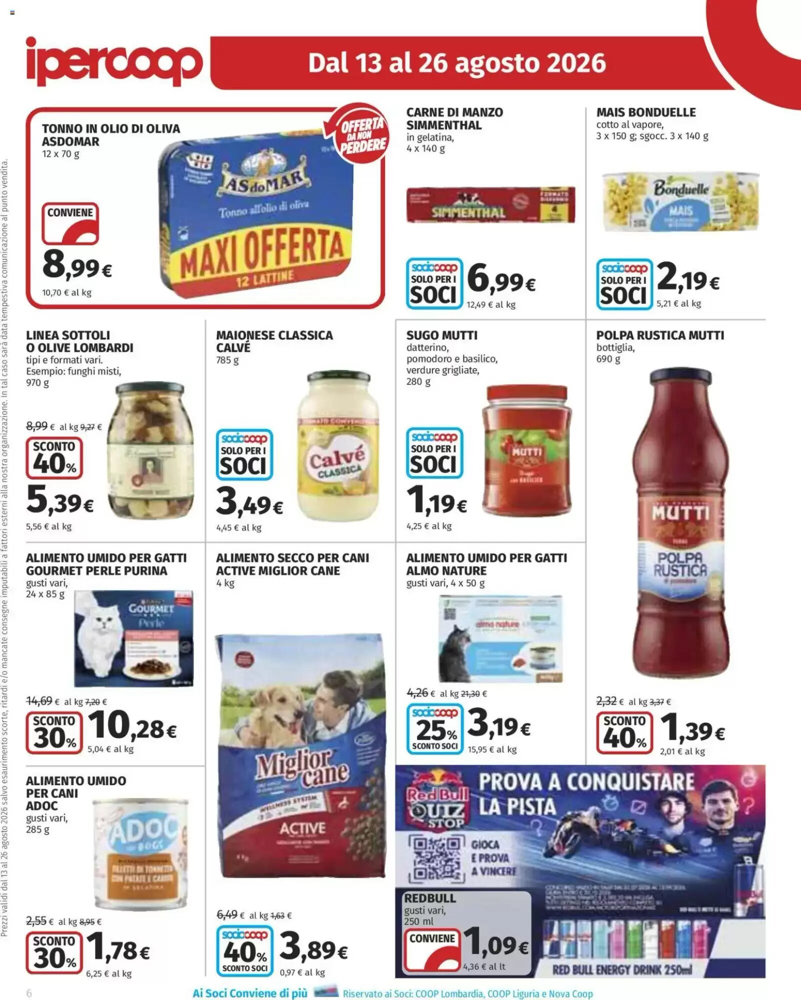 Volantino promozionale Ipercoop  valide dal 13/08/2026 - Pagina 6.