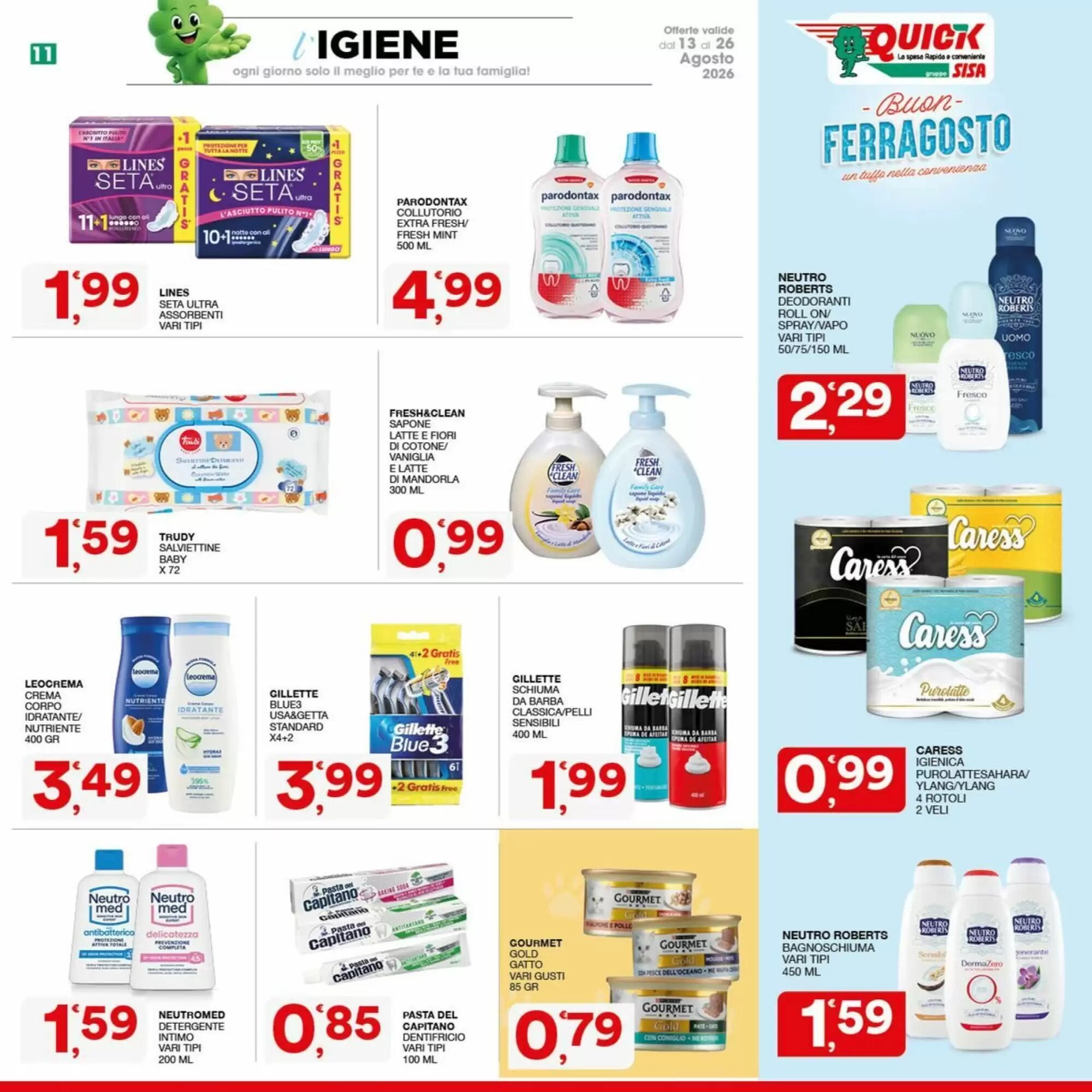 Volantino promozionale Quick Sisa  valide dal 13/08/2026 - Pagina 11.