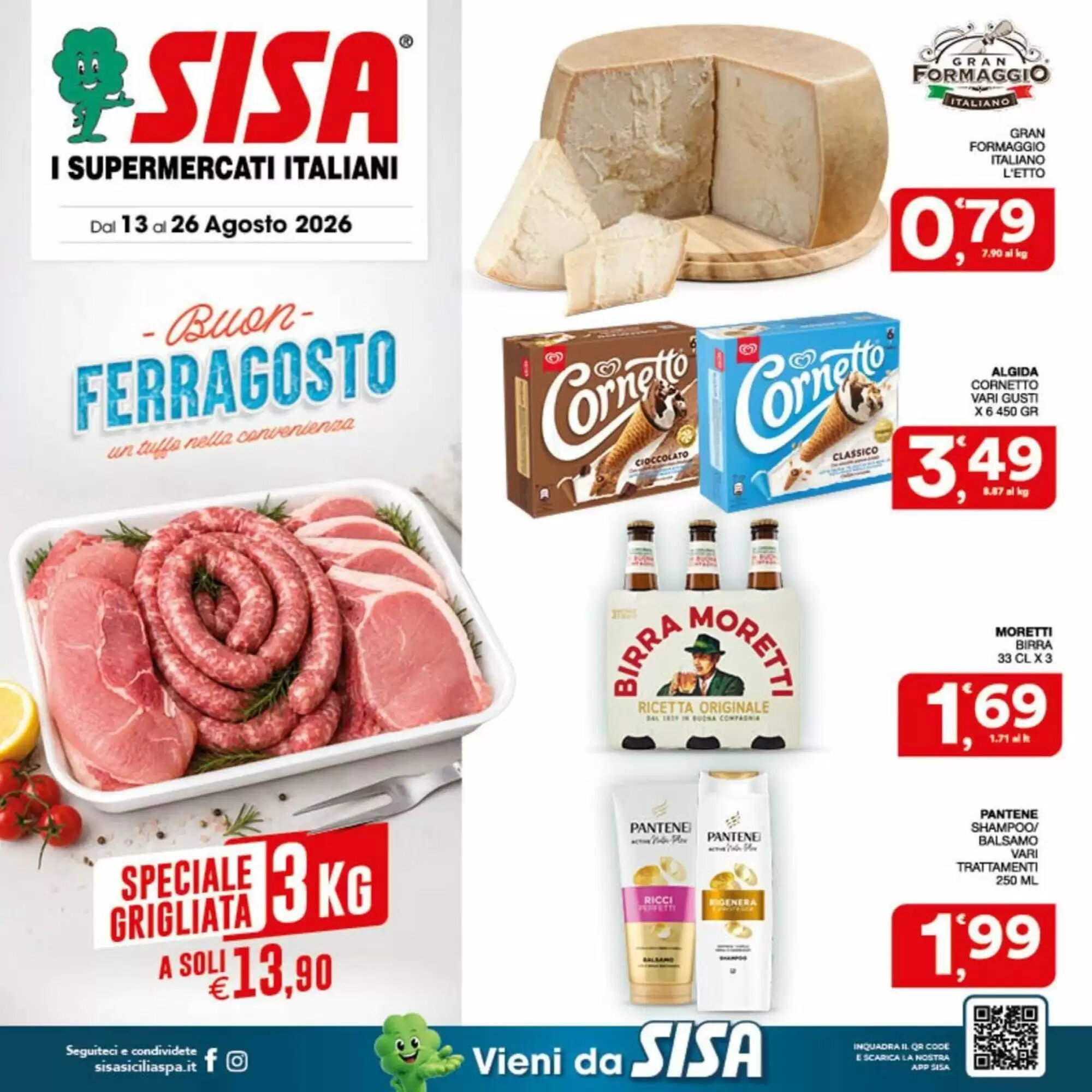 Volantino promozionale Sisa valide dal 13/08/2026 - Pagina 1.