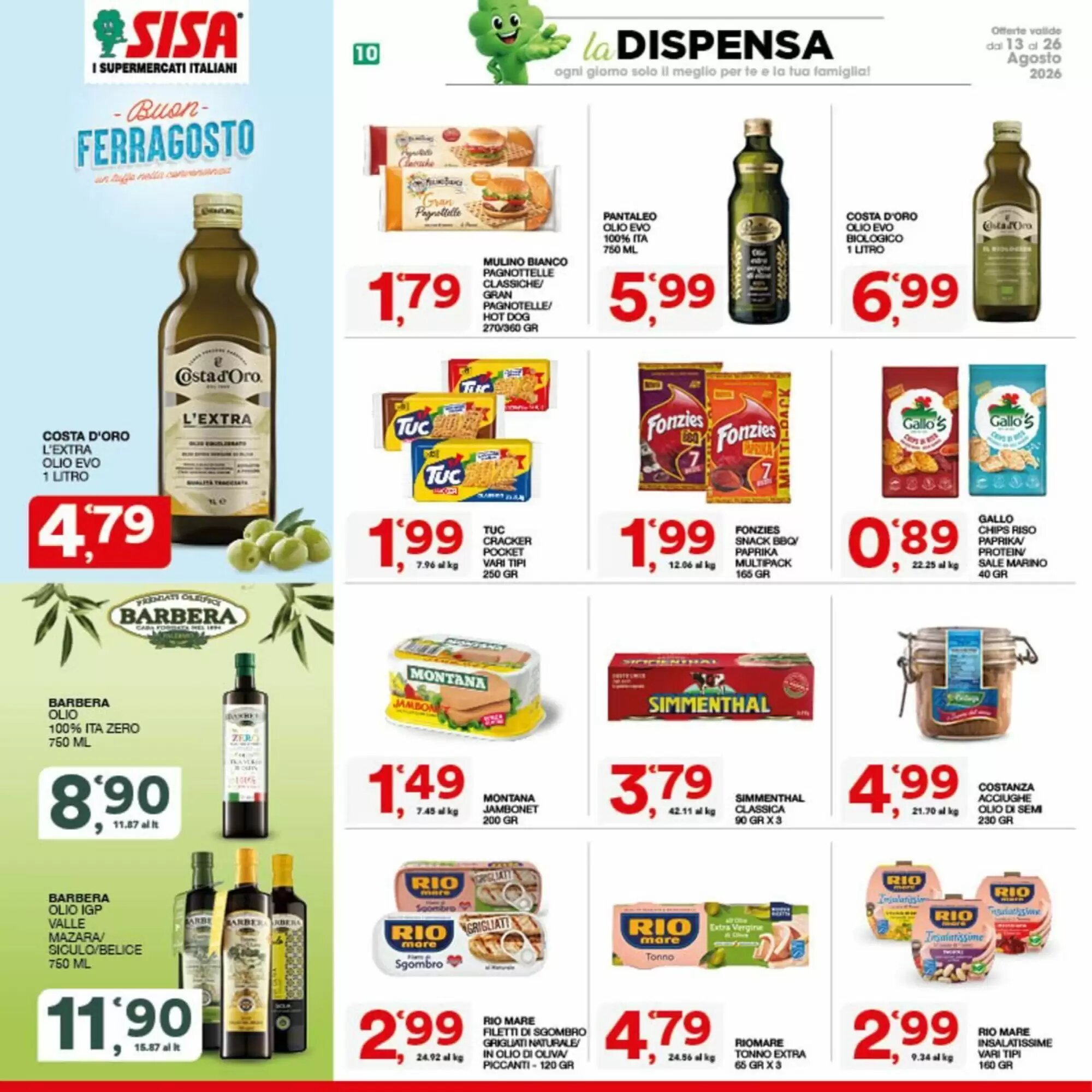 Volantino promozionale Sisa  valide dal 13/08/2026 - Pagina 10.