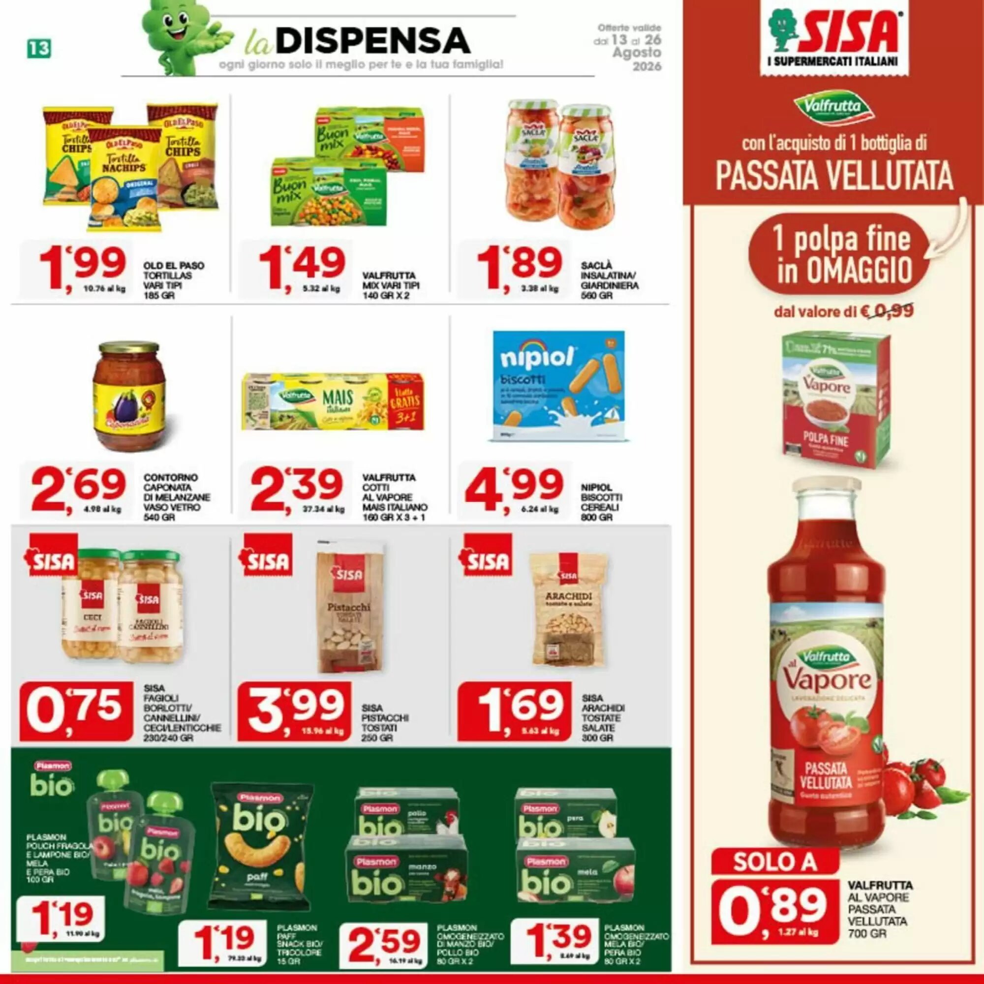Volantino promozionale Sisa  valide dal 13/08/2026 - Pagina 13.
