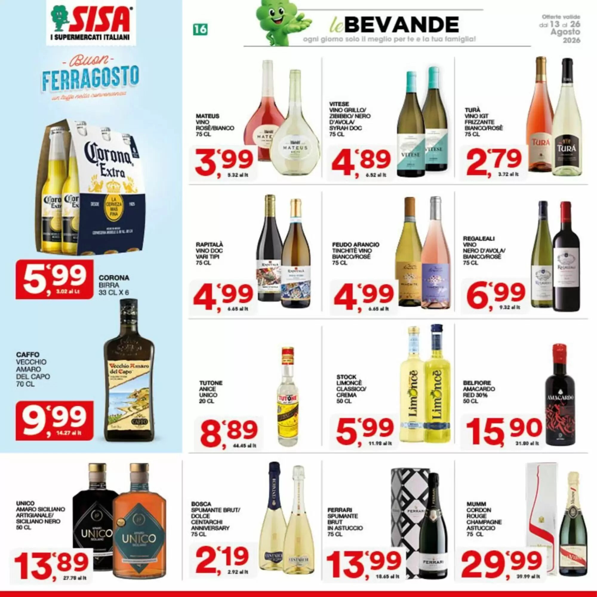 Volantino promozionale Sisa  valide dal 13/08/2026 - Pagina 16.