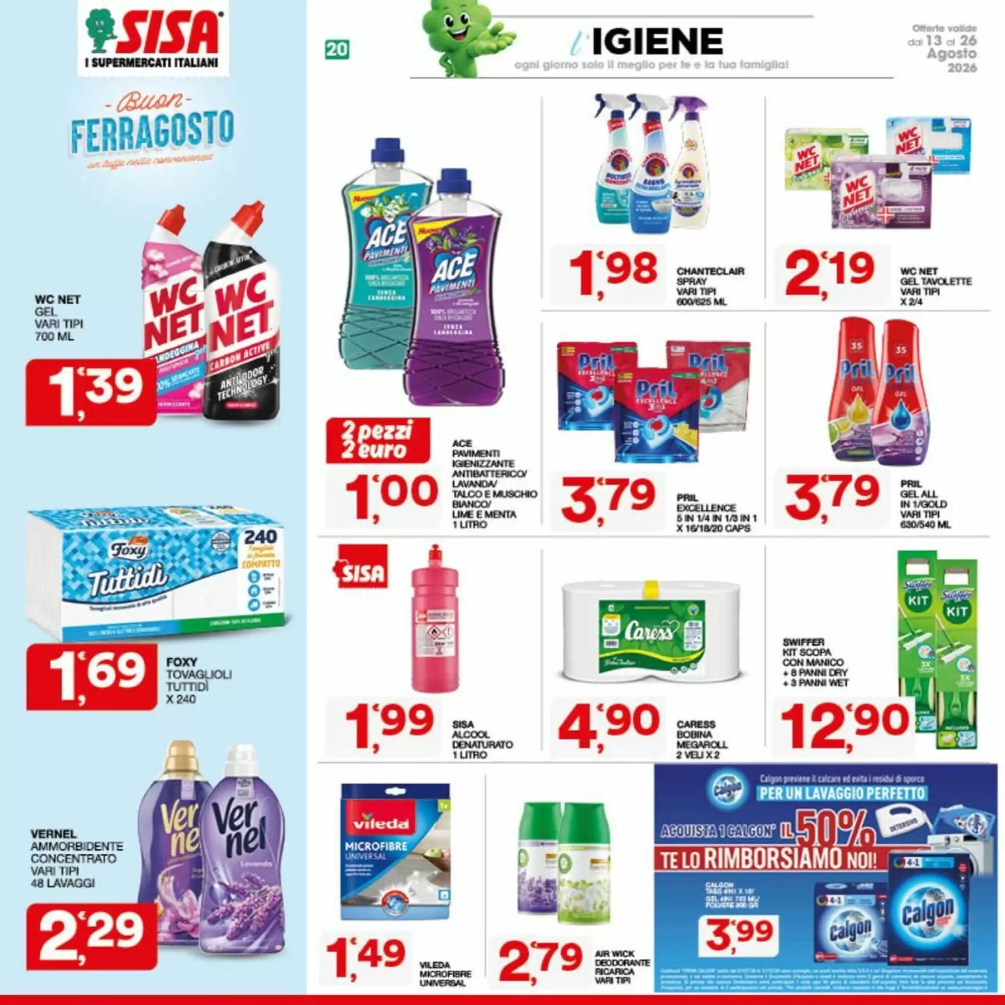 Volantino promozionale Sisa  valide dal 13/08/2026 - Pagina 20.