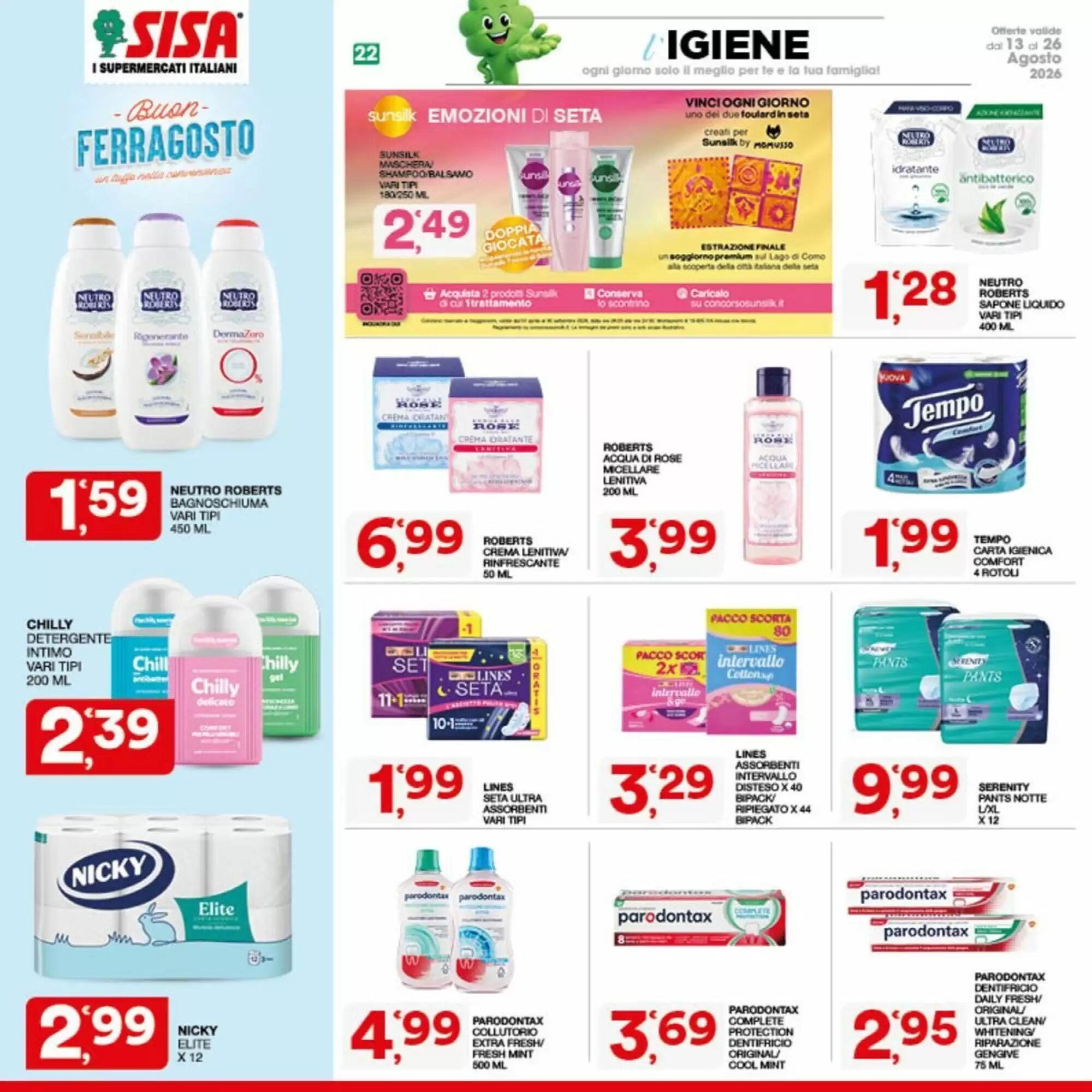 Volantino promozionale Sisa  valide dal 13/08/2026 - Pagina 22.