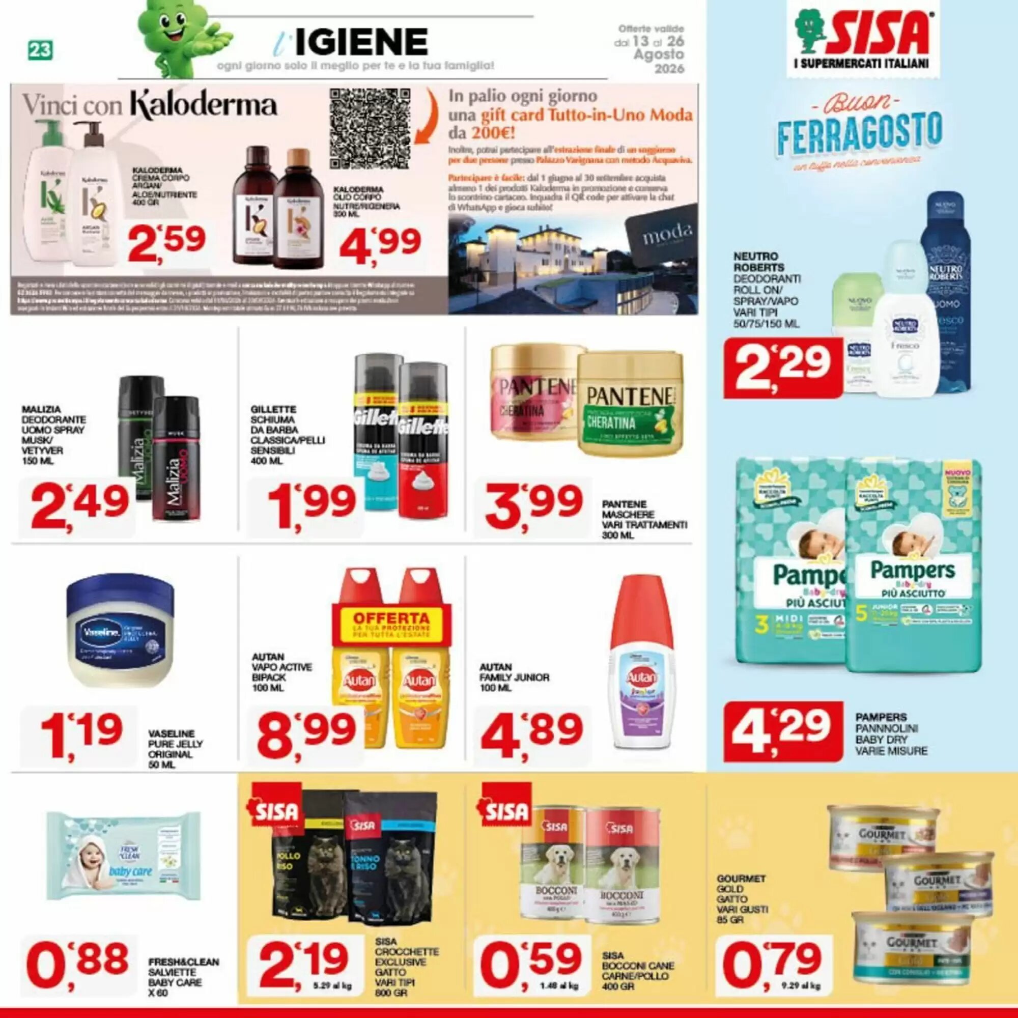 Volantino promozionale Sisa  valide dal 13/08/2026 - Pagina 23.