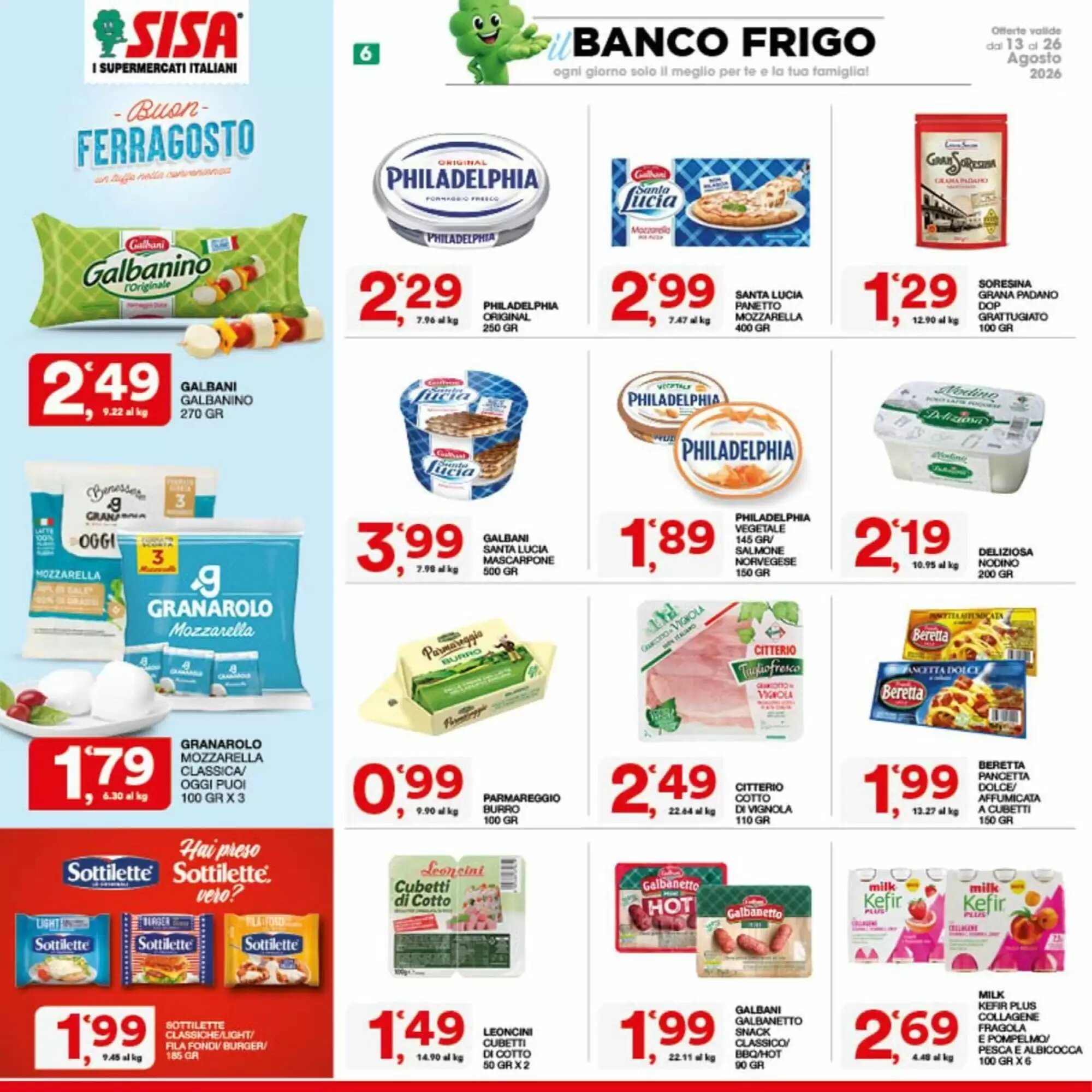 Volantino promozionale Sisa  valide dal 13/08/2026 - Pagina 6.