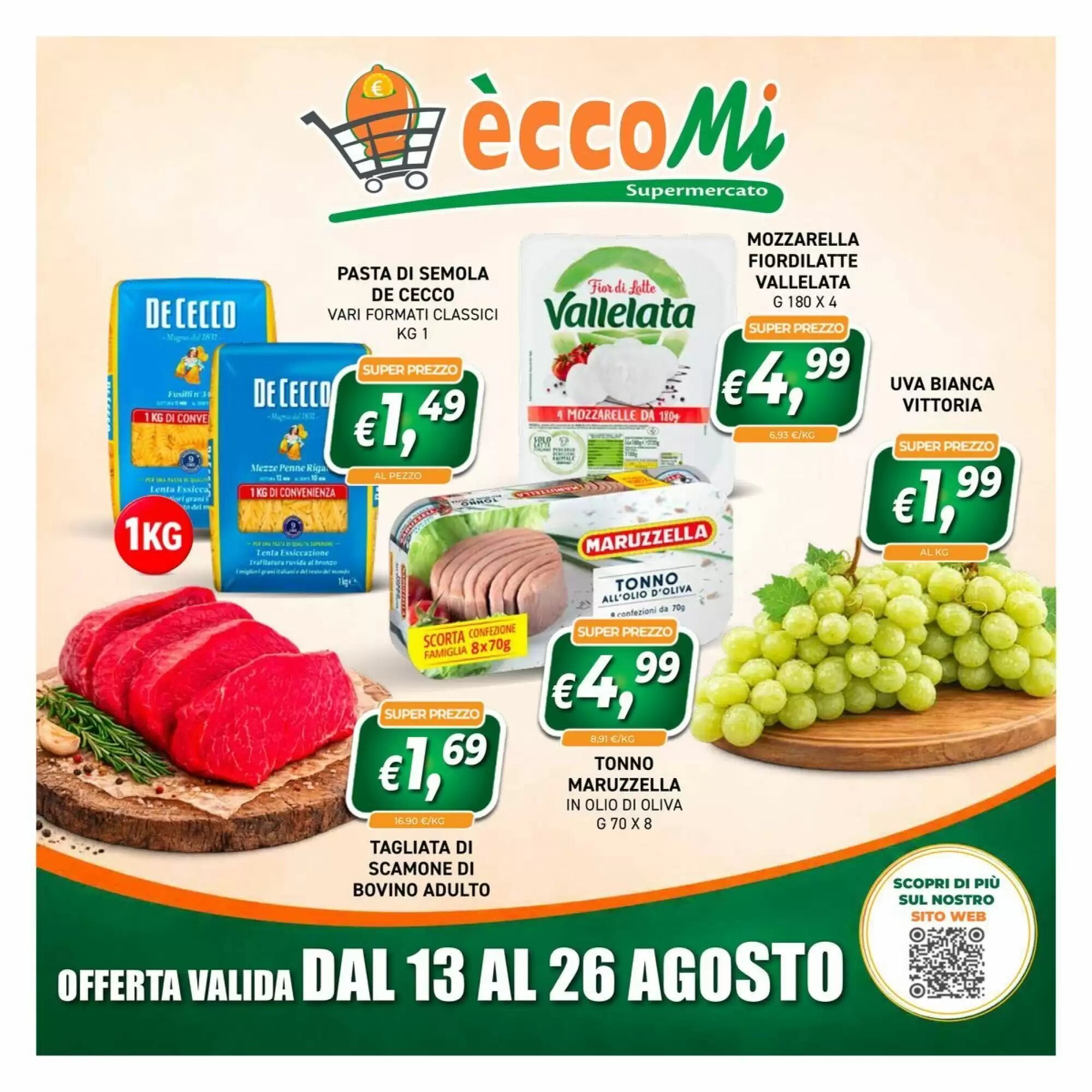 Volantino promozionale èccoMI  valide dal 13/08/2026 - Pagina 1.