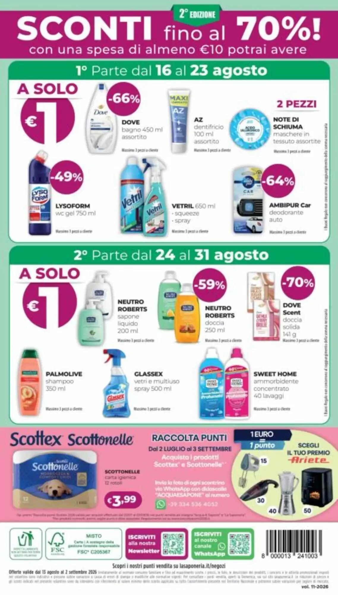 Volantino promozionale La Saponeria  valide dal 13/08/2026 - Pagina 17.