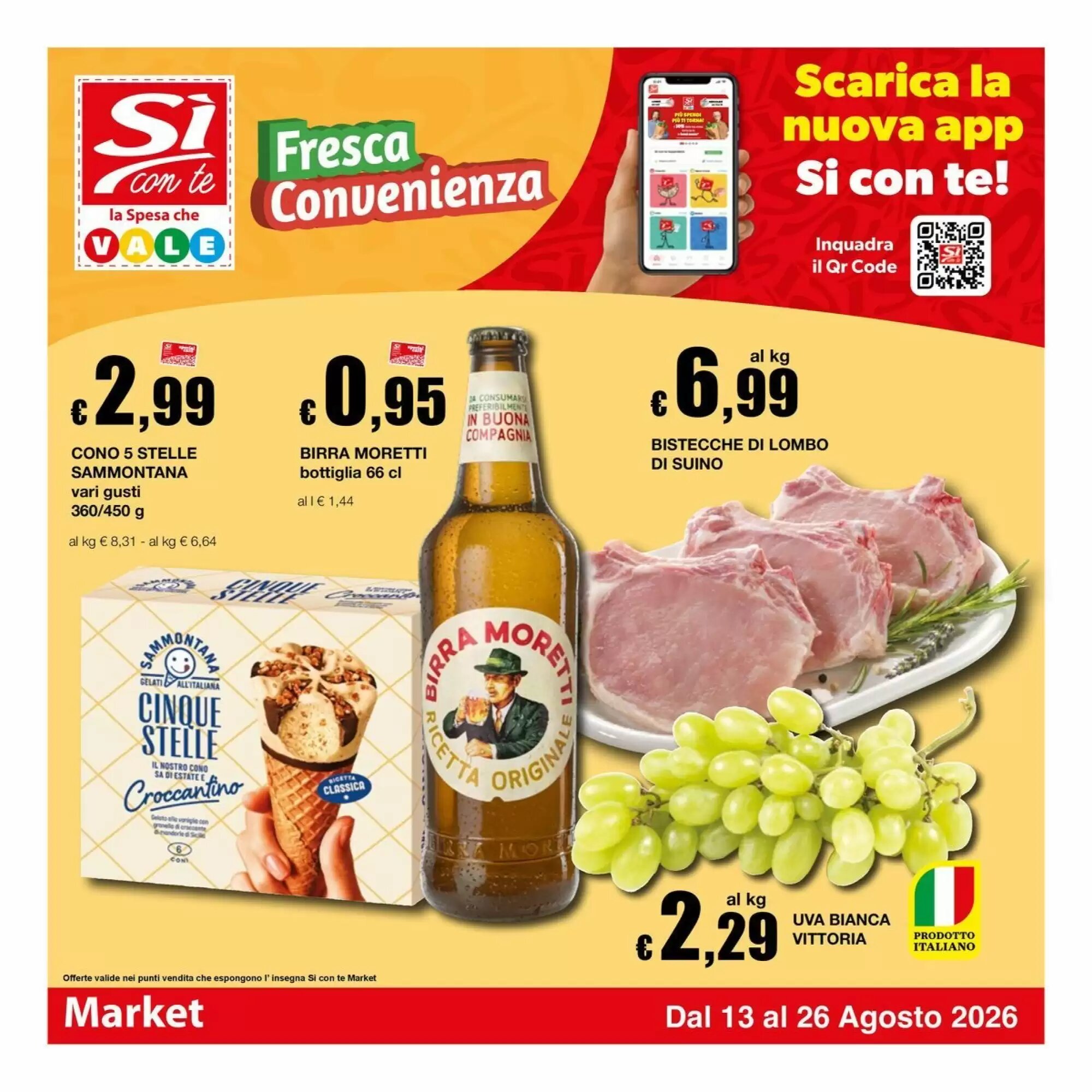 Volantino promozionale Sì con te valide dal 13/08/2026 - Pagina 1.