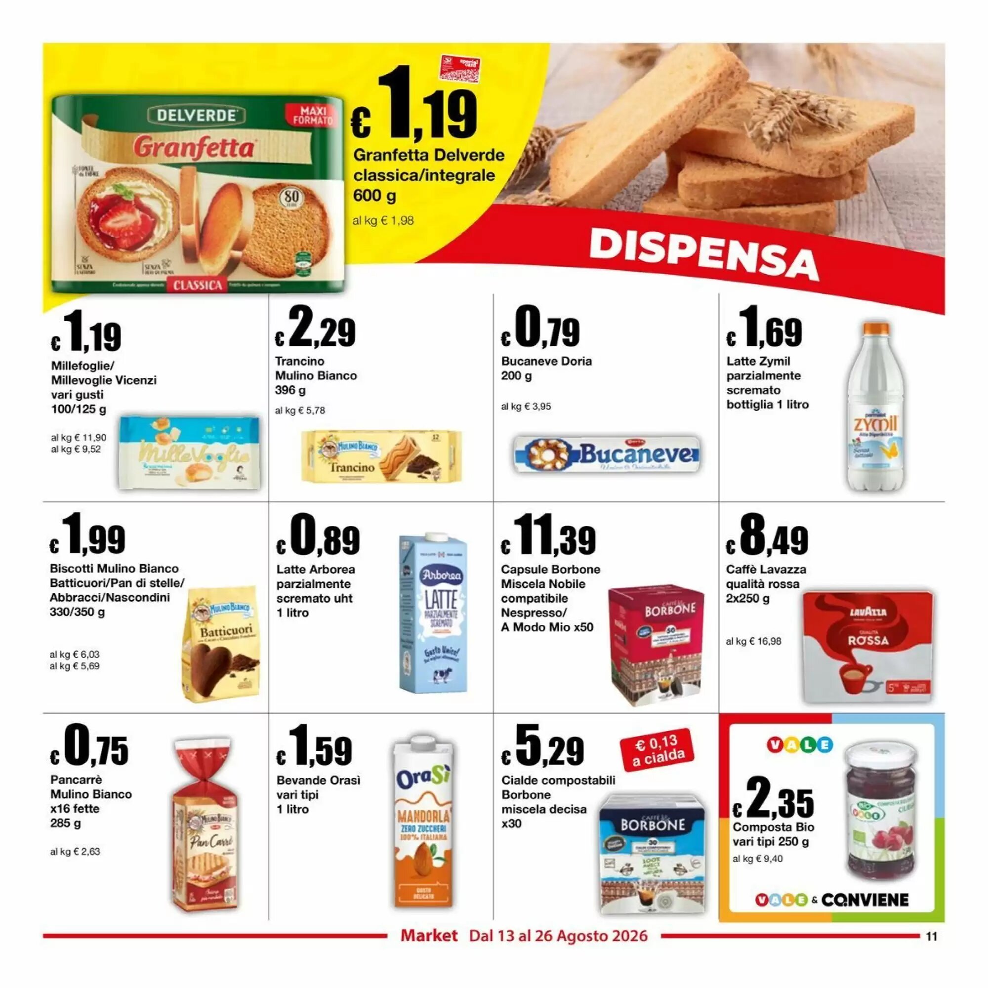Volantino promozionale Sì con te  valide dal 13/08/2026 - Pagina 11.