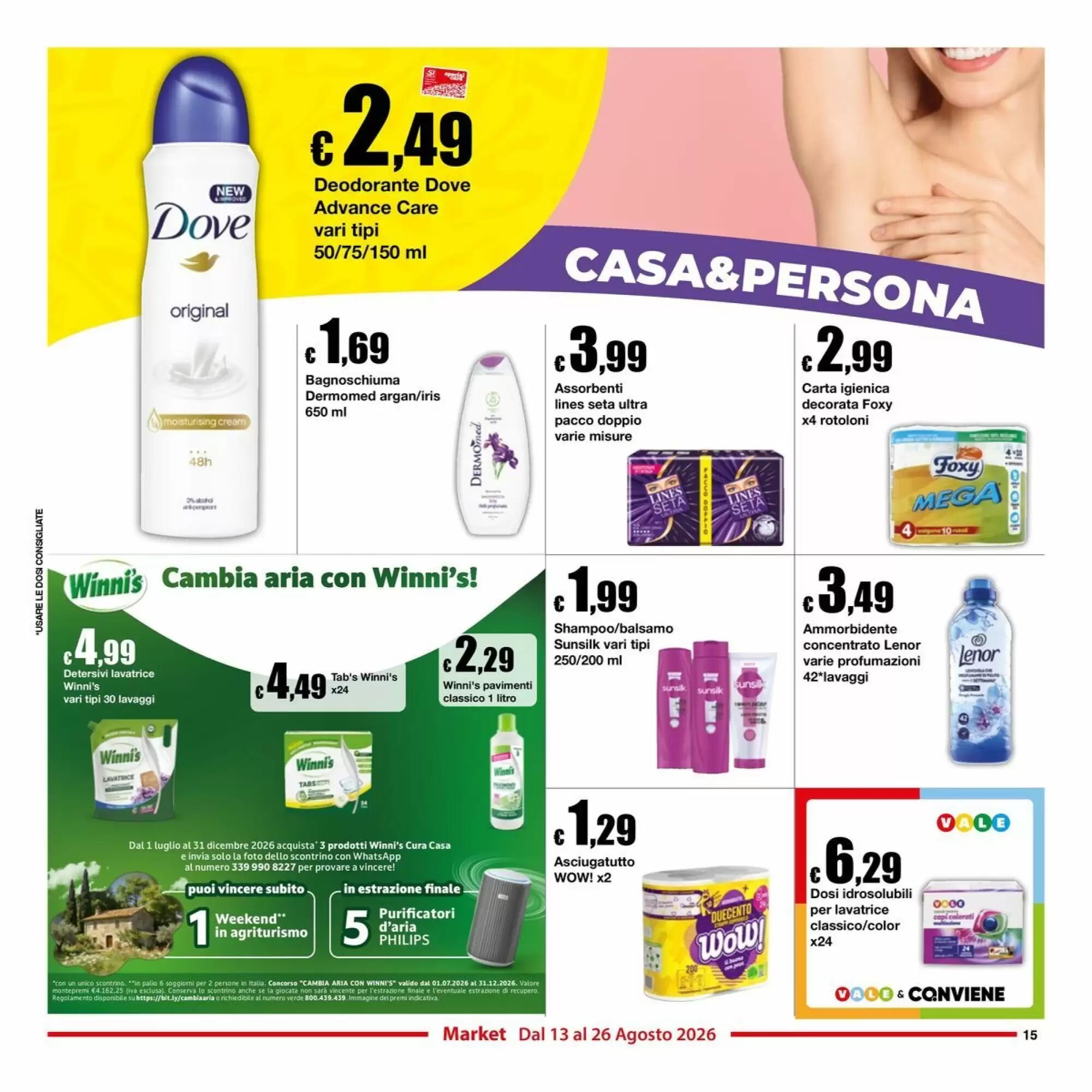 Volantino promozionale Sì con te  valide dal 13/08/2026 - Pagina 15.