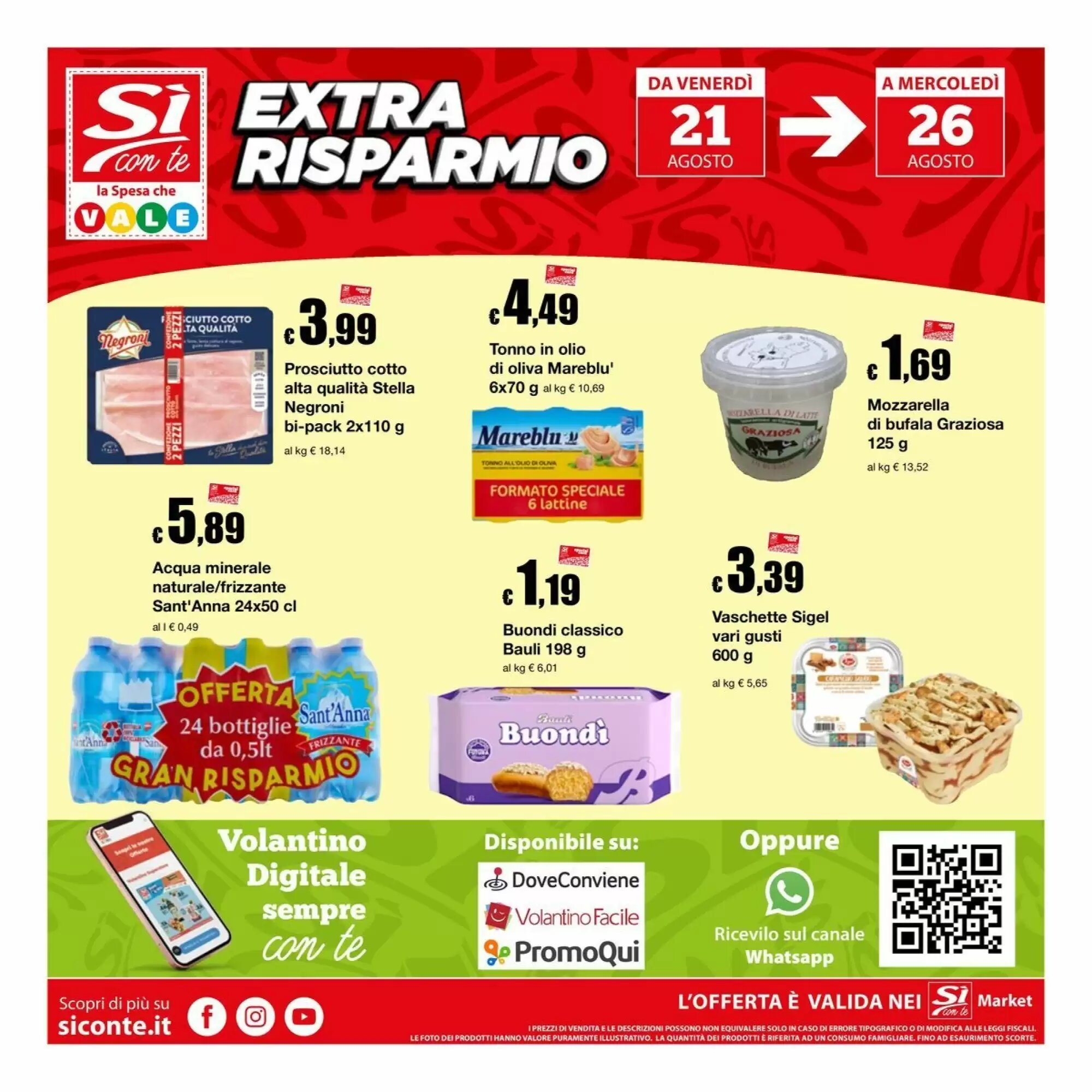 Volantino promozionale Sì con te  valide dal 13/08/2026 - Pagina 16.
