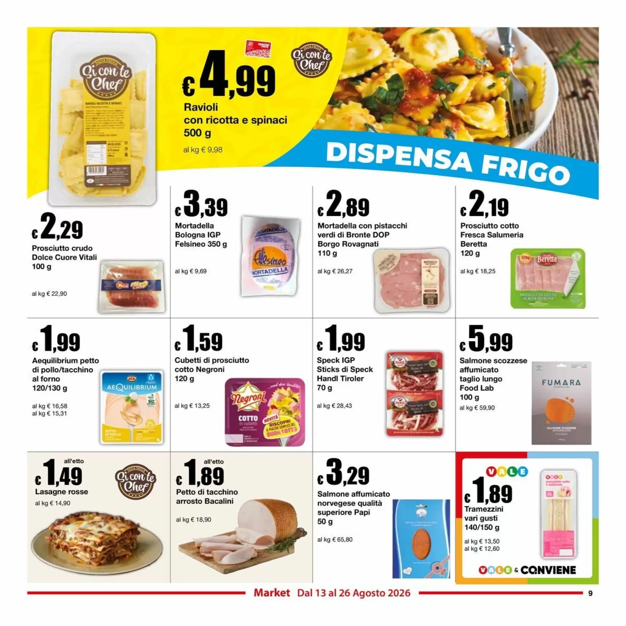 Volantino promozionale Sì con te  valide dal 13/08/2026 - Pagina 9.