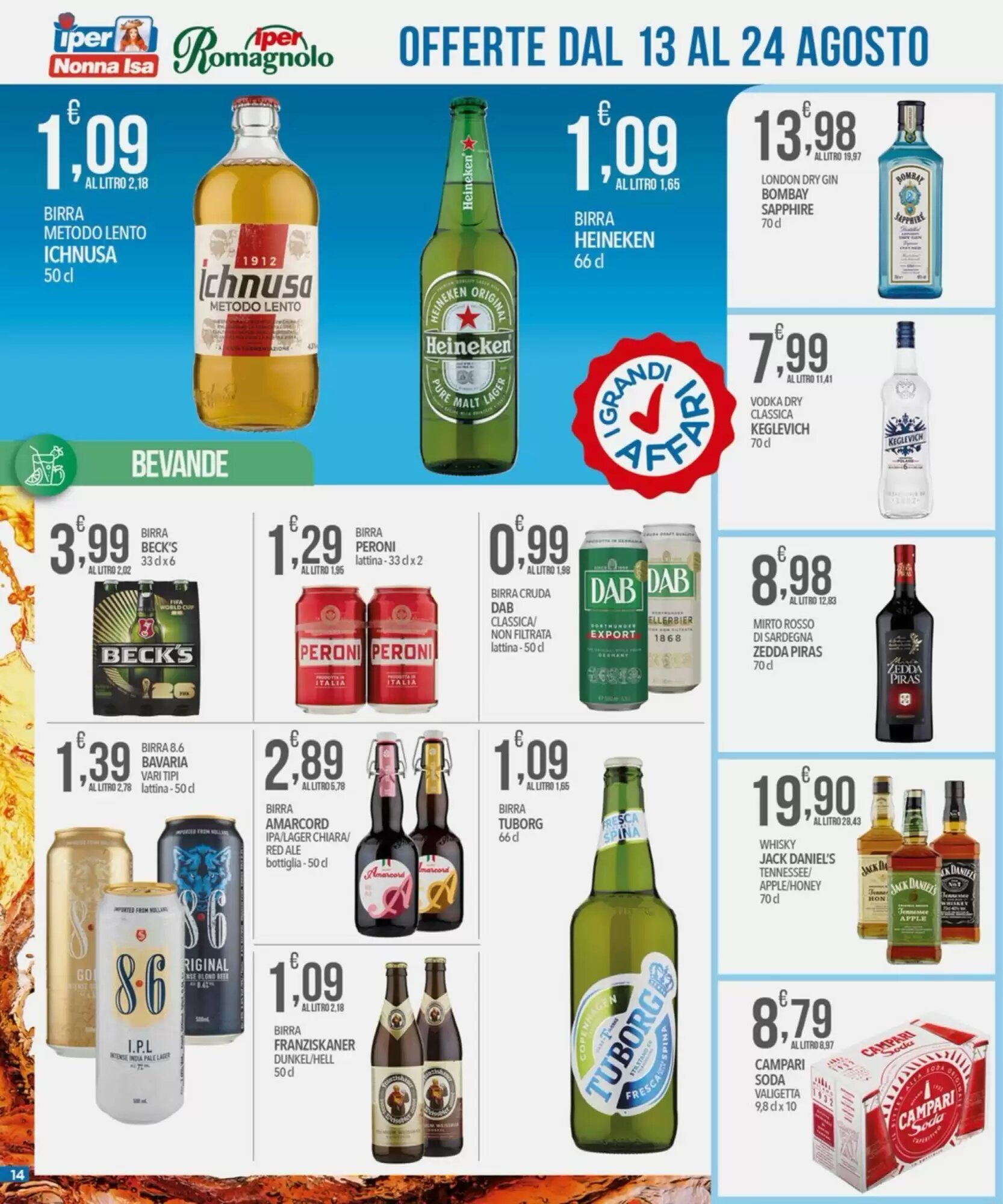Volantino promozionale Iper Nonna Isa  valide dal 13/08/2026 - Pagina 14.