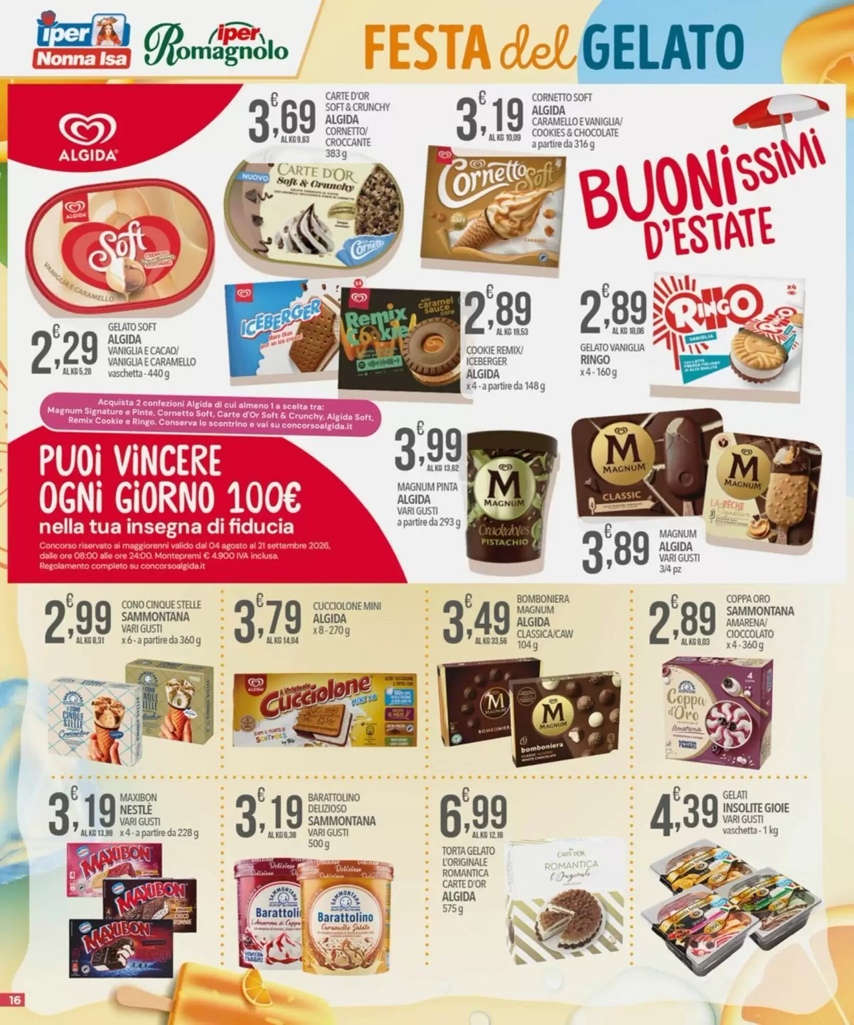 Volantino promozionale Iper Nonna Isa  valide dal 13/08/2026 - Pagina 16.