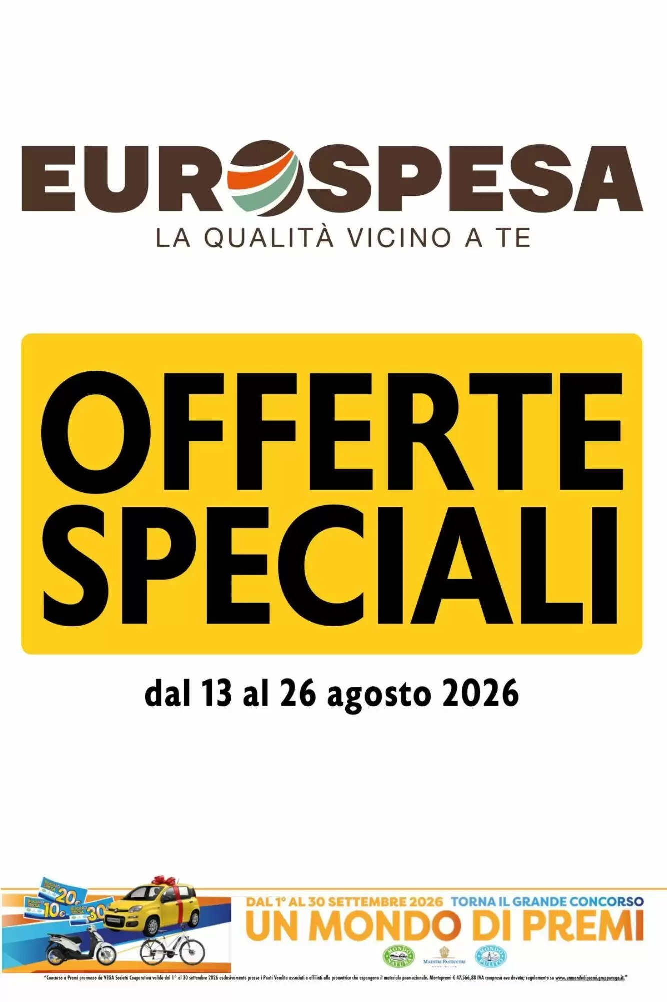 Volantino promozionale Eurospesa  valide dal 13/08/2026 - Pagina 1.
