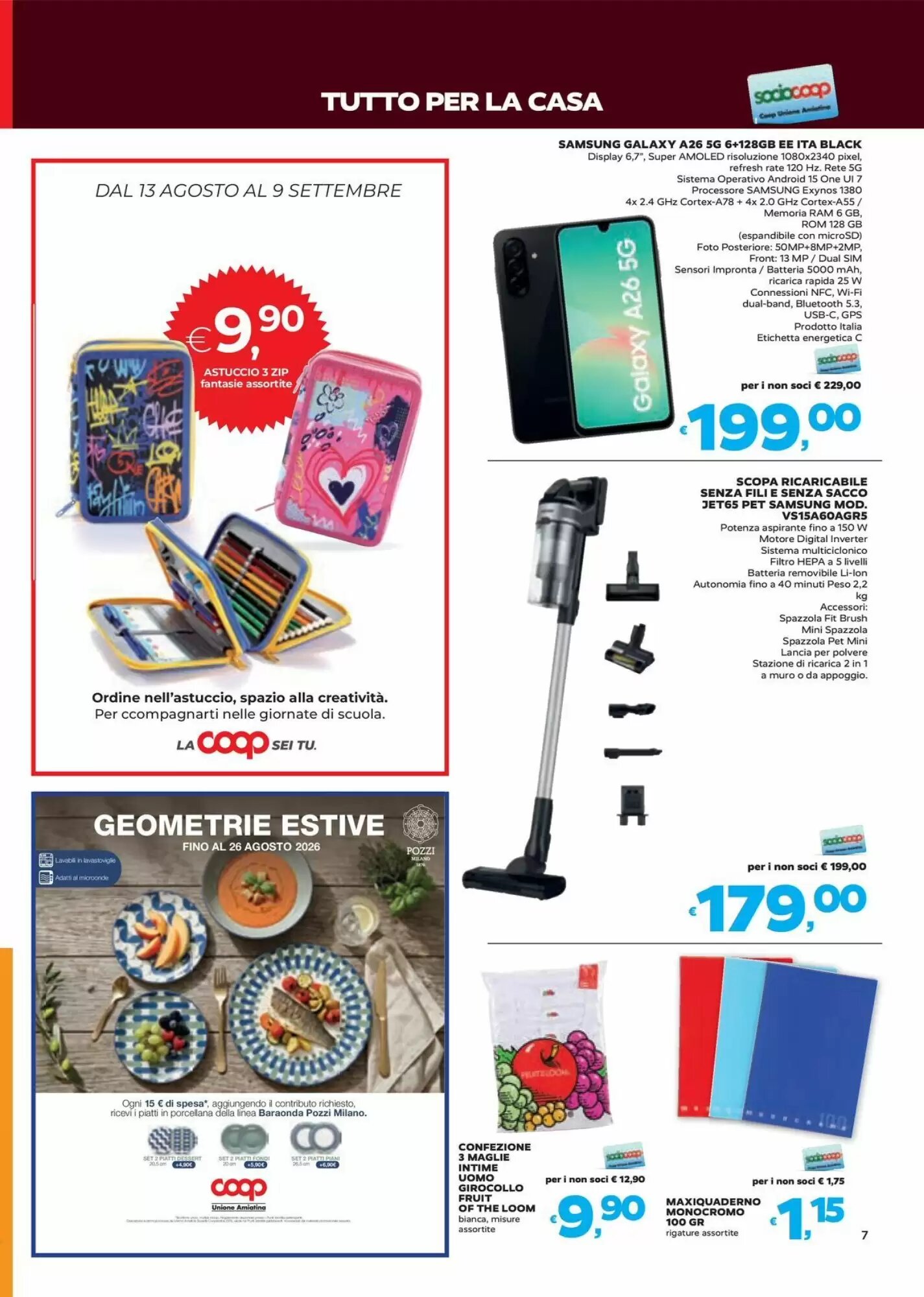 Volantino promozionale Coop  valide dal 13/08/2026 - Pagina 7.