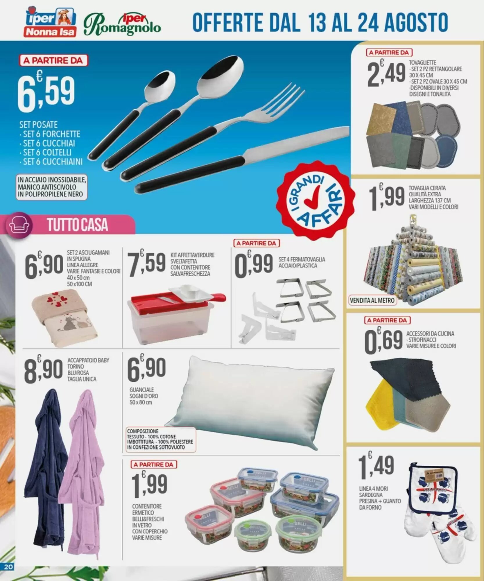 Volantino promozionale Iper Romagnolo  valide dal 13/08/2026 - Pagina 20.