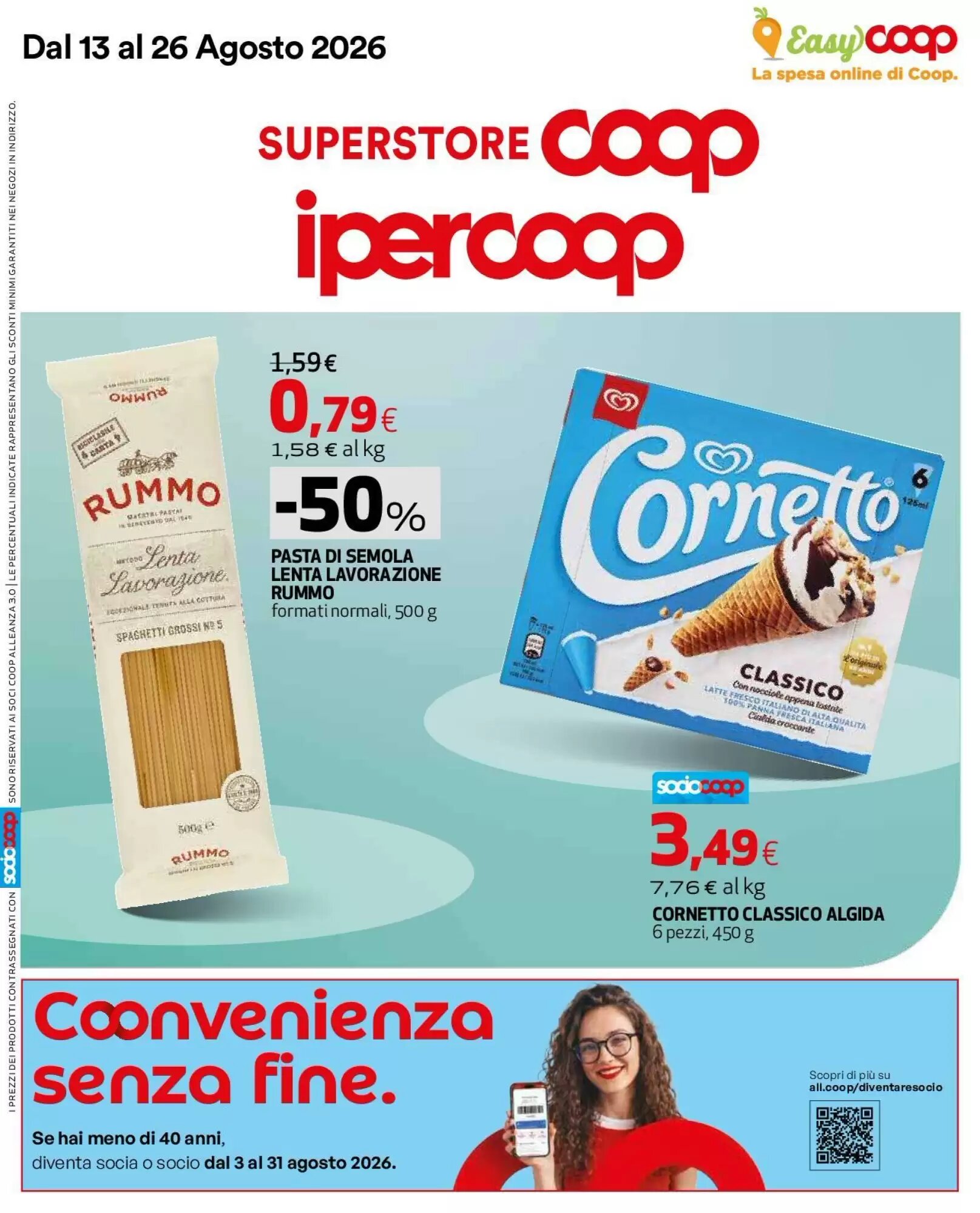 Volantino promozionale Ipercoop  valide dal 13/08/2026 - Pagina 1.