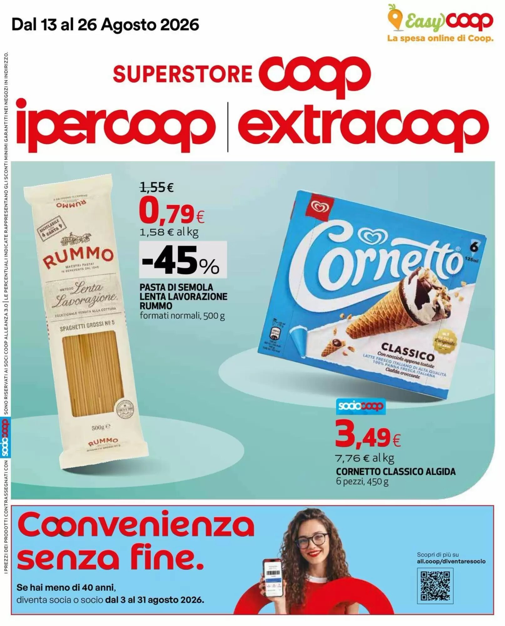 Volantino promozionale Coop valide dal 13/08/2026 - Pagina 1.