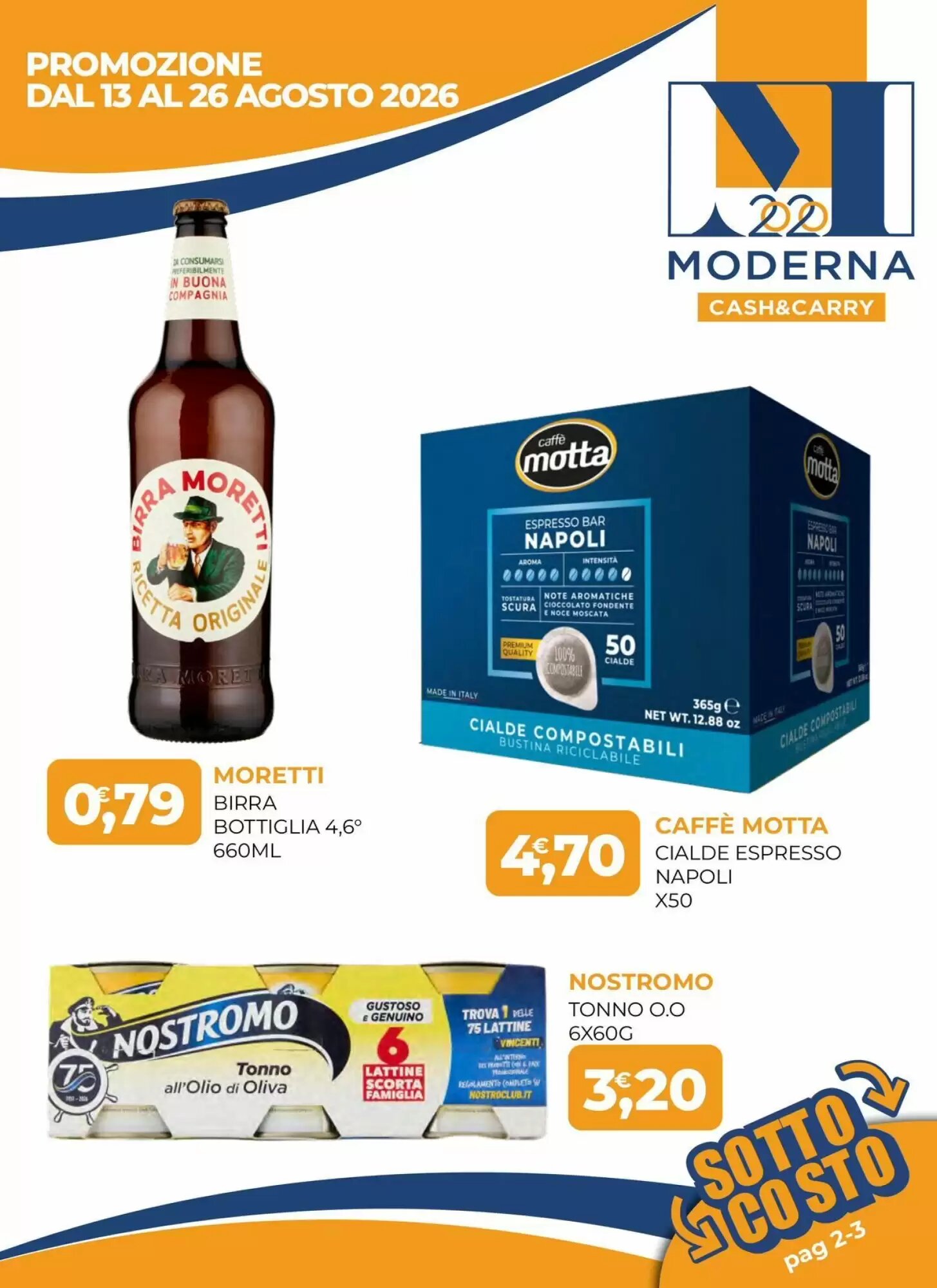 Volantino promozionale Moderna valide dal 13/08/2026 - Pagina 1.