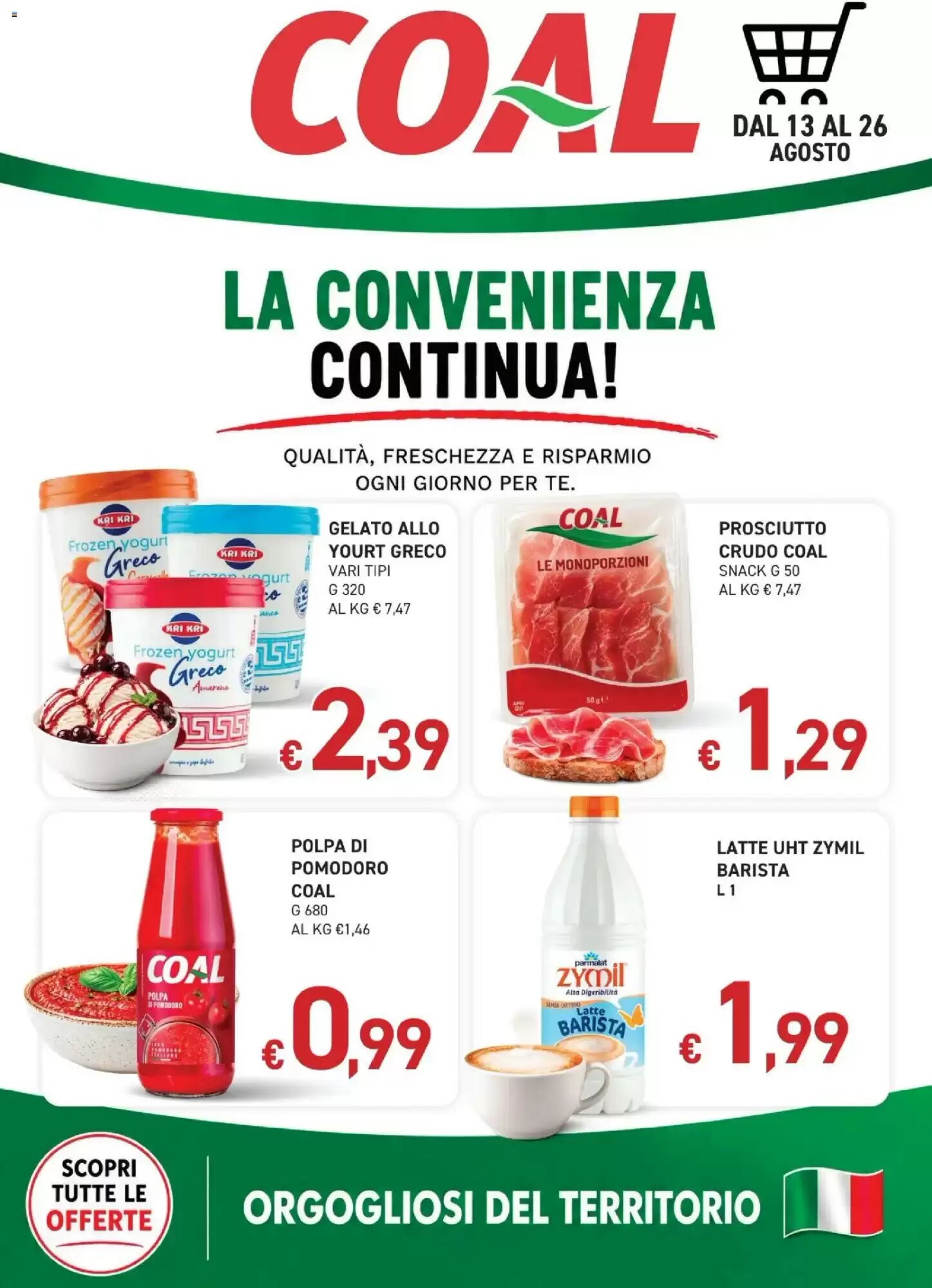 Volantino promozionale Coal valide dal 13/08/2026 - Pagina 1.