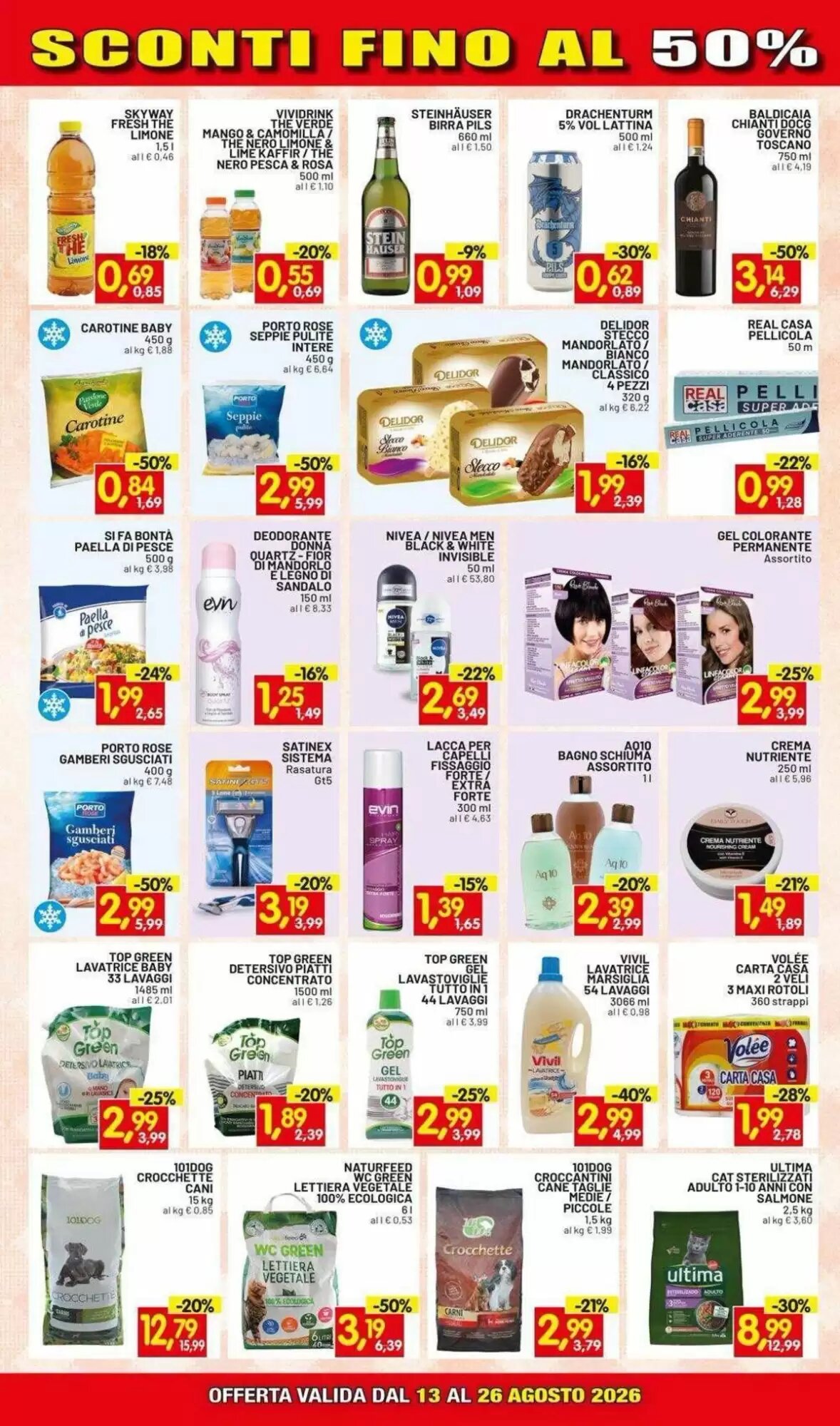 Volantino promozionale Centro Commerciale Discount  valide dal 13/08/2026 - Pagina 3.