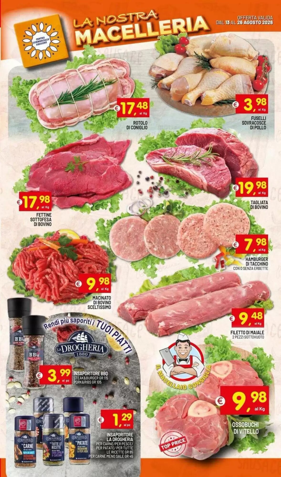 Volantino promozionale Centro Commerciale Discount  valide dal 13/08/2026 - Pagina 4.