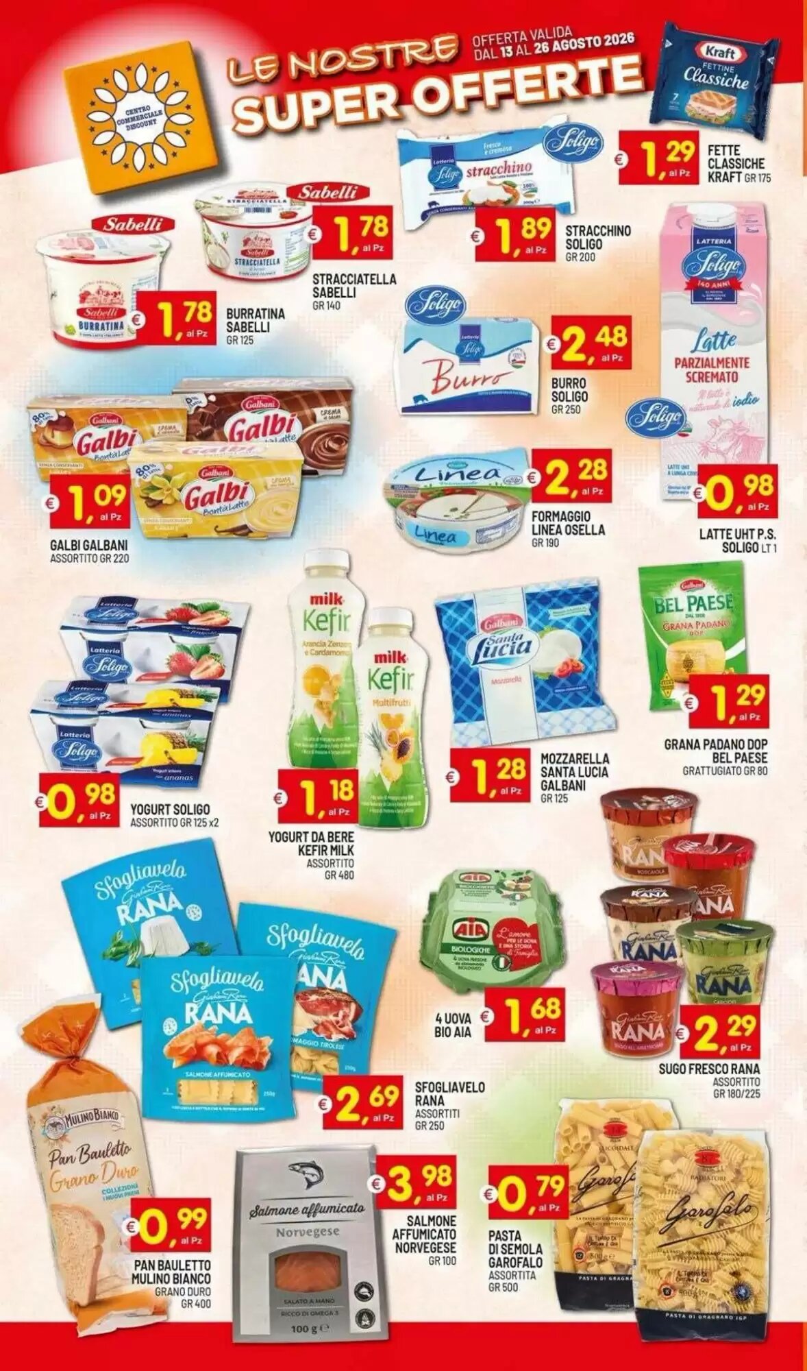 Volantino promozionale Centro Commerciale Discount  valide dal 13/08/2026 - Pagina 8.