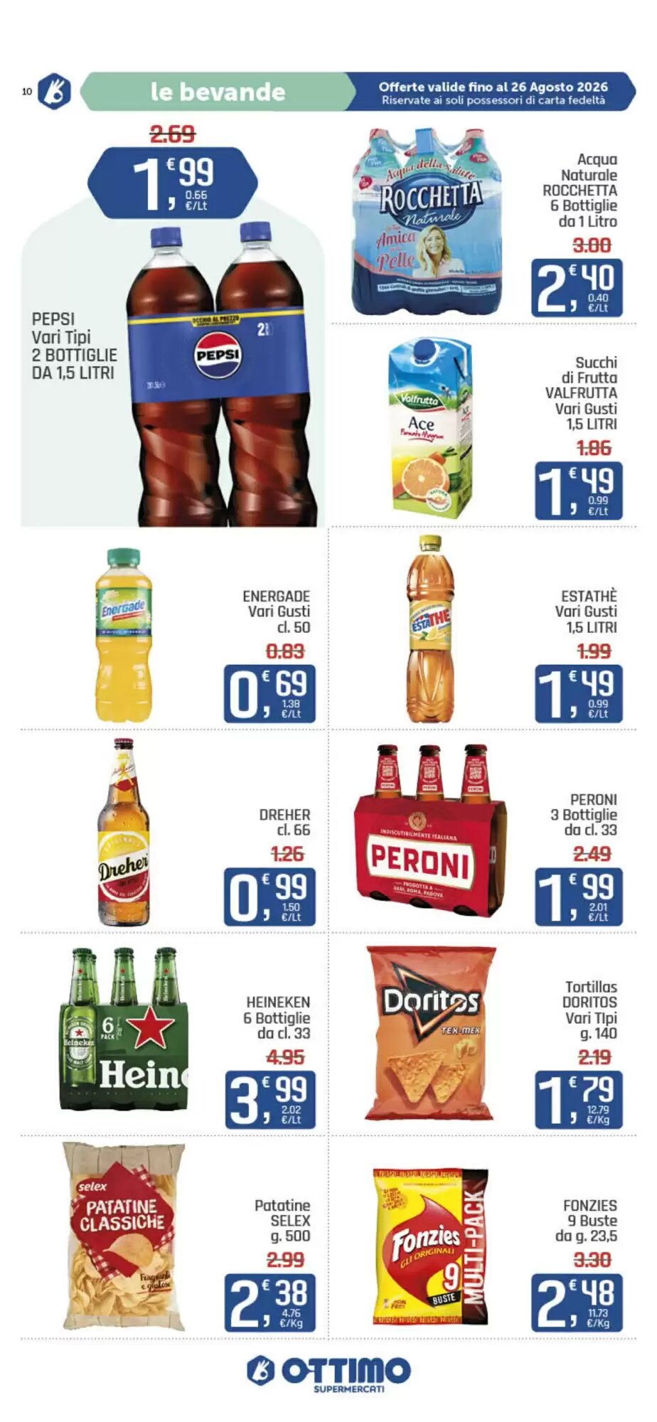 Volantino promozionale Ottimo Market  valide dal 13/08/2026 - Pagina 10.