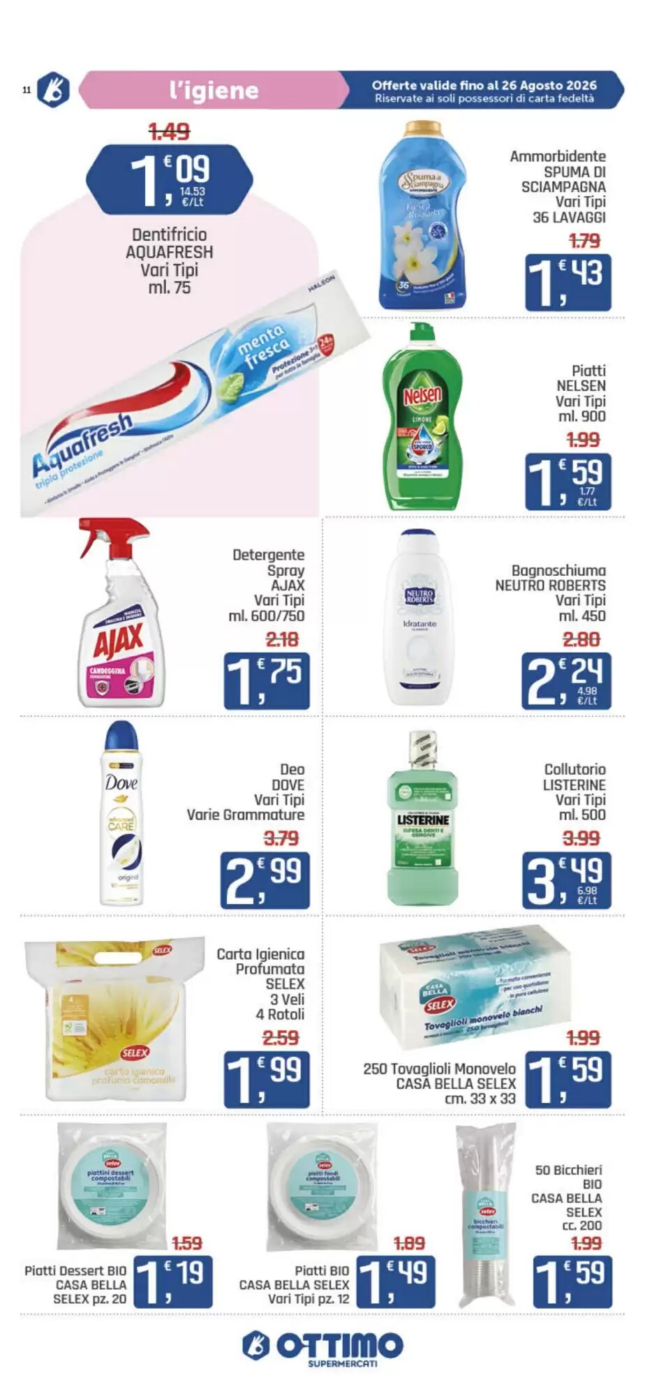 Volantino promozionale Ottimo Market  valide dal 13/08/2026 - Pagina 11.