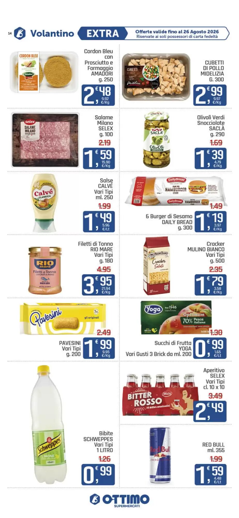 Volantino promozionale Ottimo Market  valide dal 13/08/2026 - Pagina 14.