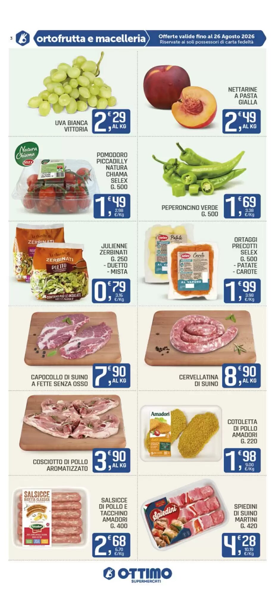 Volantino promozionale Ottimo Market  valide dal 13/08/2026 - Pagina 3.