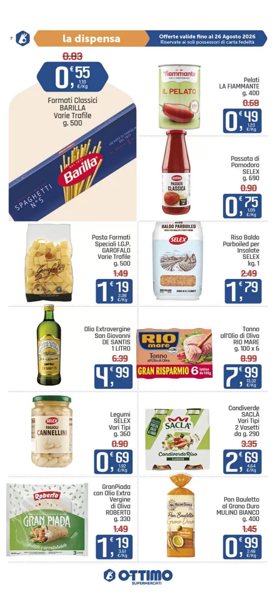 Volantino promozionale Ottimo Market  valide dal 13/08/2026 - Pagina 7.