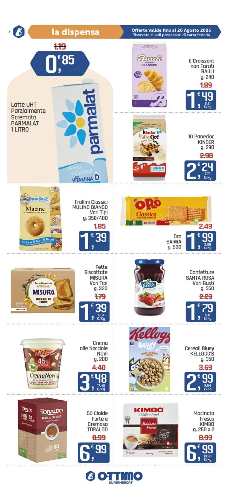 Volantino promozionale Ottimo Market  valide dal 13/08/2026 - Pagina 8.