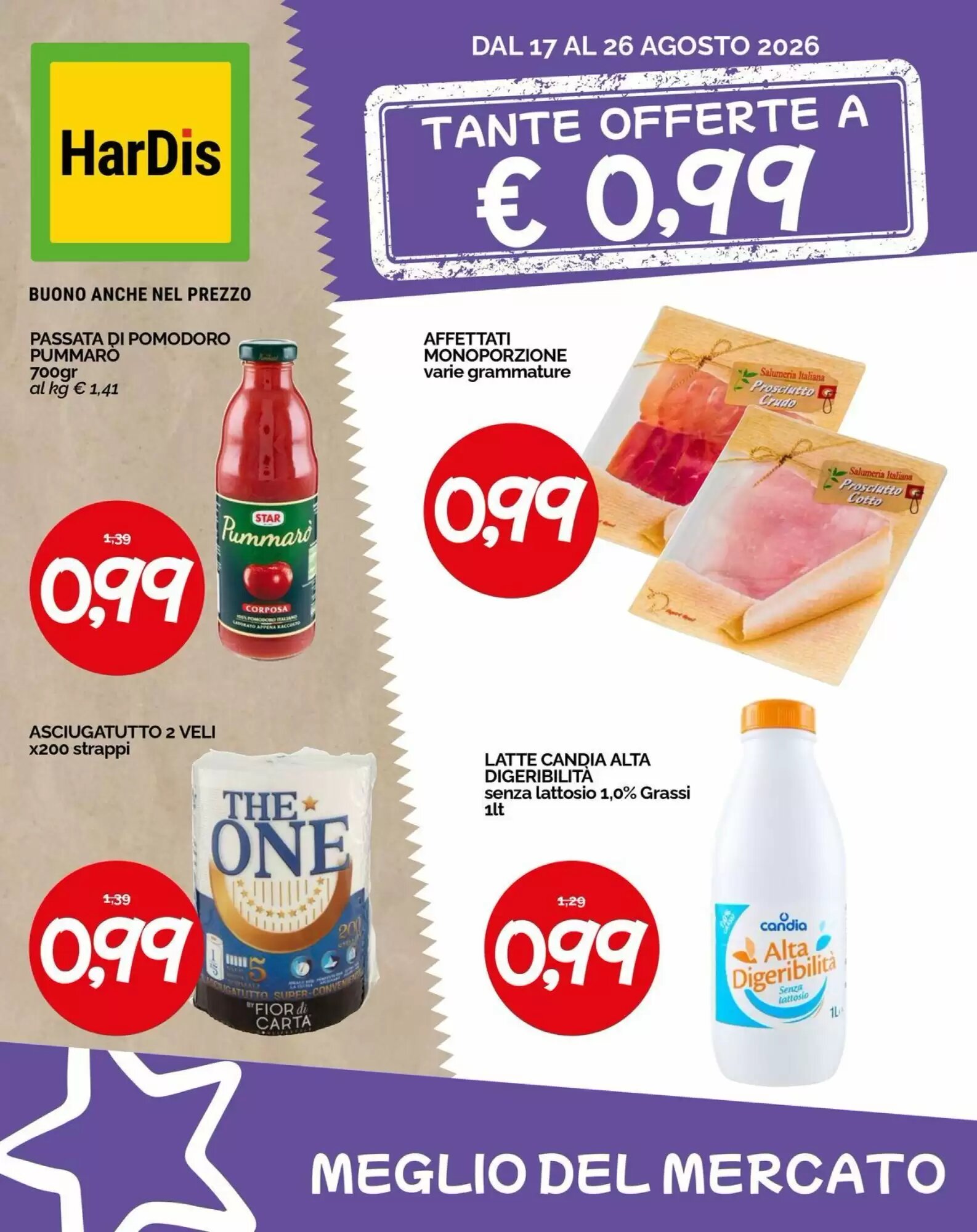 Volantino promozionale Hardis  valide dal 17/08/2026 - Pagina 1.