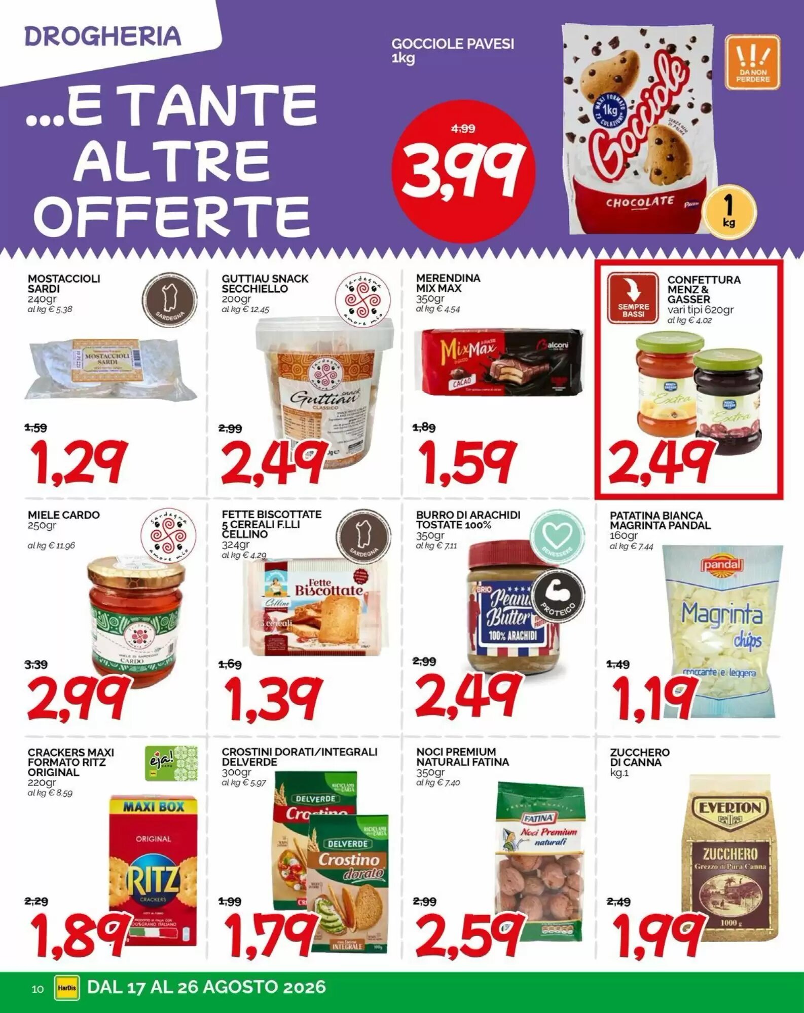 Volantino promozionale Hardis  valide dal 17/08/2026 - Pagina 10.